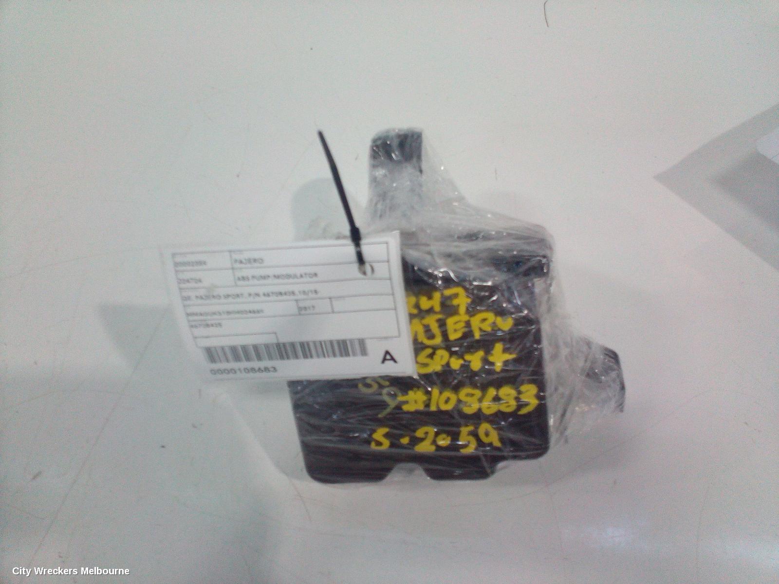 MITSUBISHI PAJERO ABS PUMP/MODULATOR, QE, PAJERO SPORT, P/N 4670B425,10/2015 ONWARDS