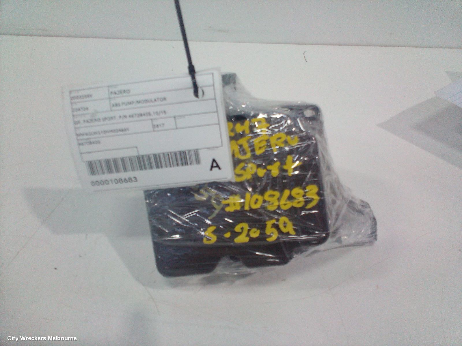 MITSUBISHI PAJERO ABS PUMP/MODULATOR, QE, PAJERO SPORT, P/N 4670B425,10/2015 ONWARDS