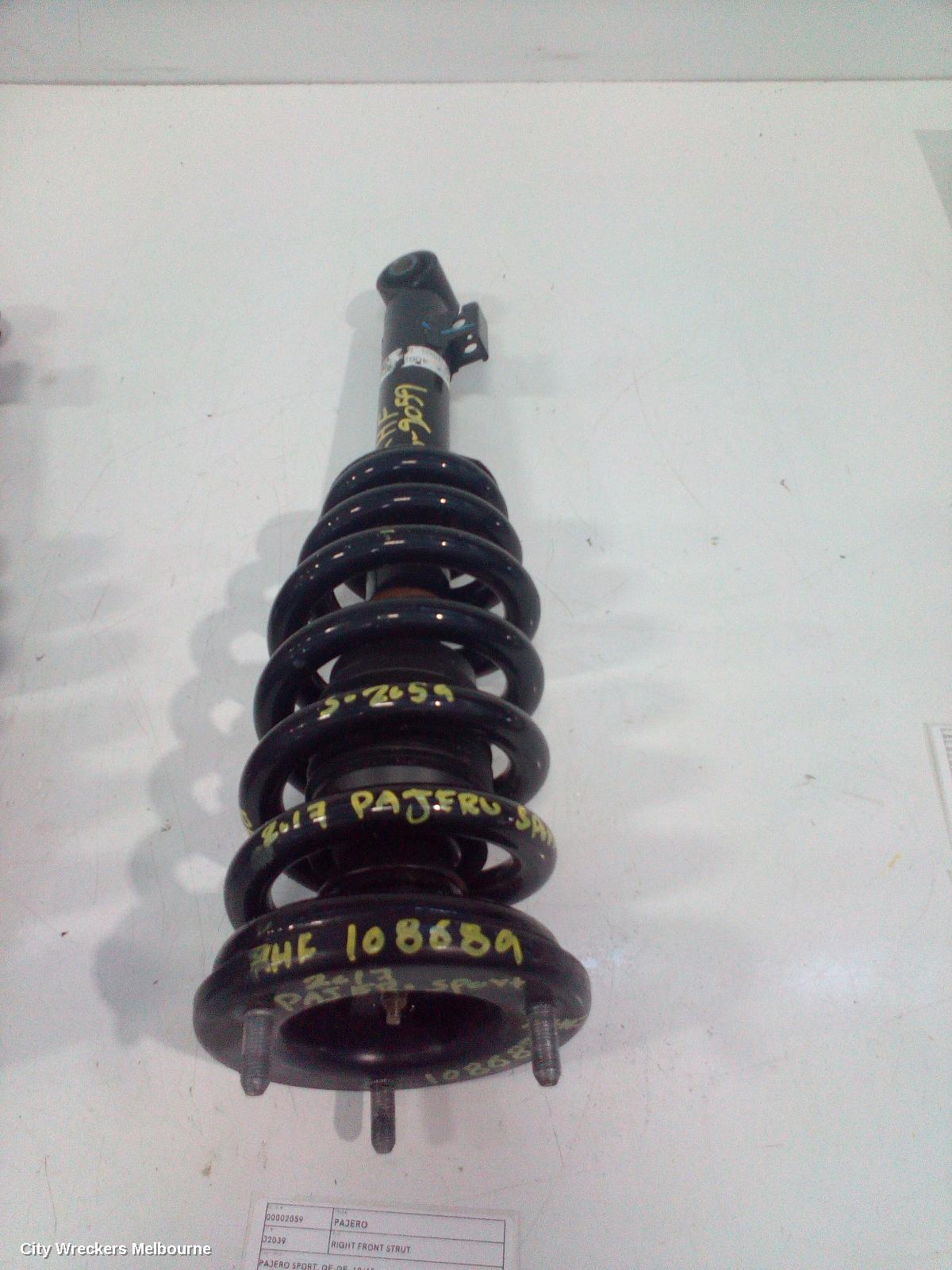 MITSUBISHI PAJERO RIGHT FRONT STRUT, PAJERO SPORT, QE-QF, 10/2015 ONWARDS
