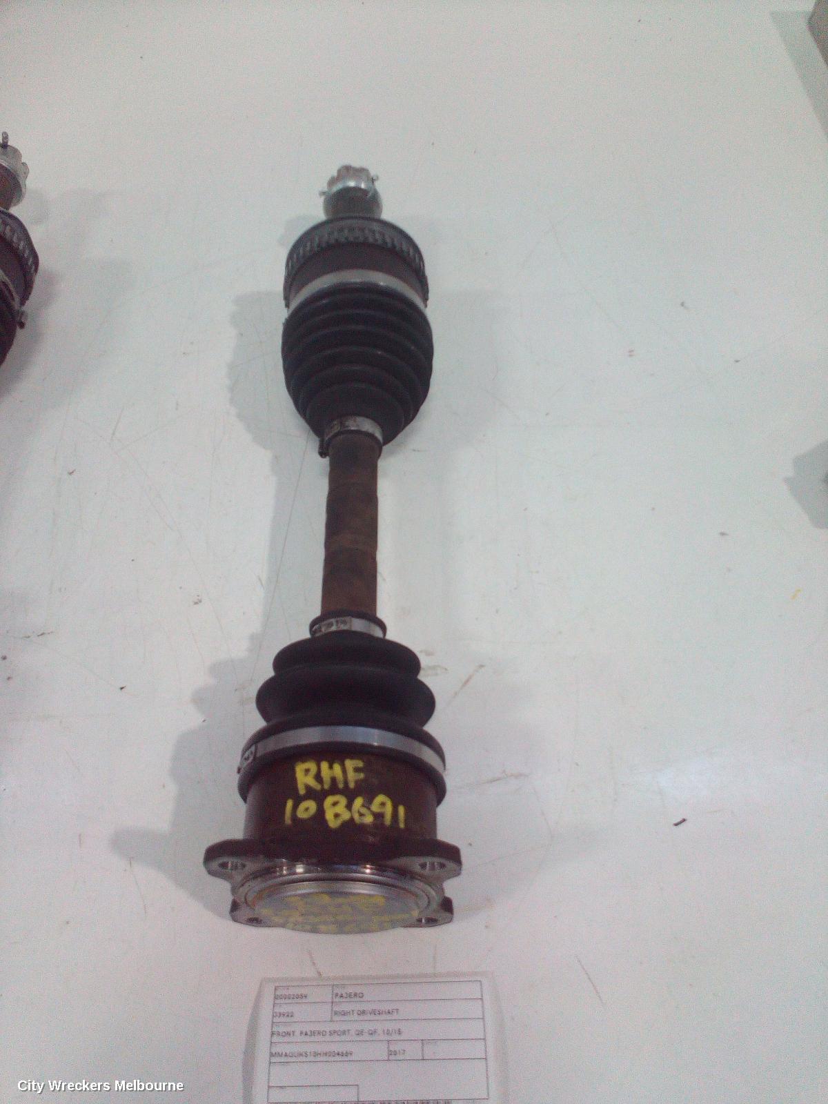 MITSUBISHI PAJERO RIGHT DRIVESHAFT, FRONT, PAJERO SPORT, QE-QF, 10/2015 ONWARDS