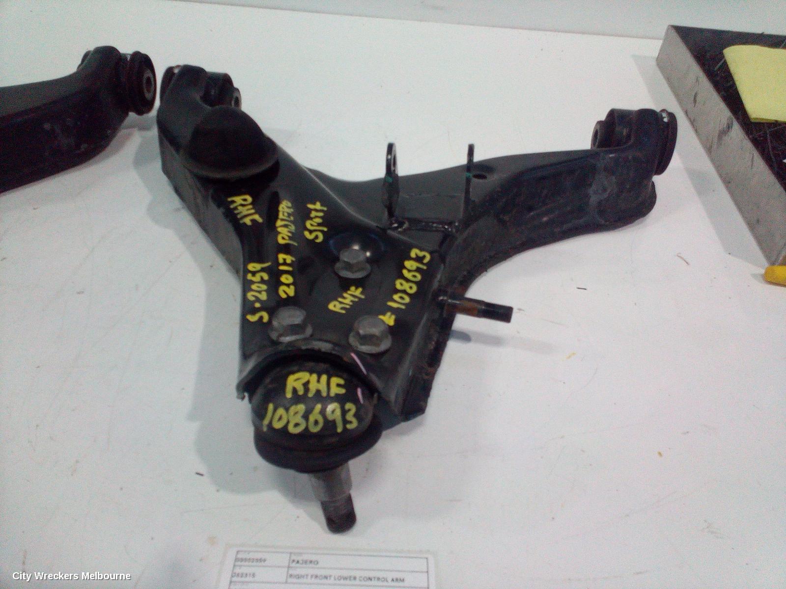 MITSUBISHI PAJERO RIGHT FRONT LOWER CONTROL ARM, PAJERO SPORT, QE-QF, 10/2015 ONWARDS