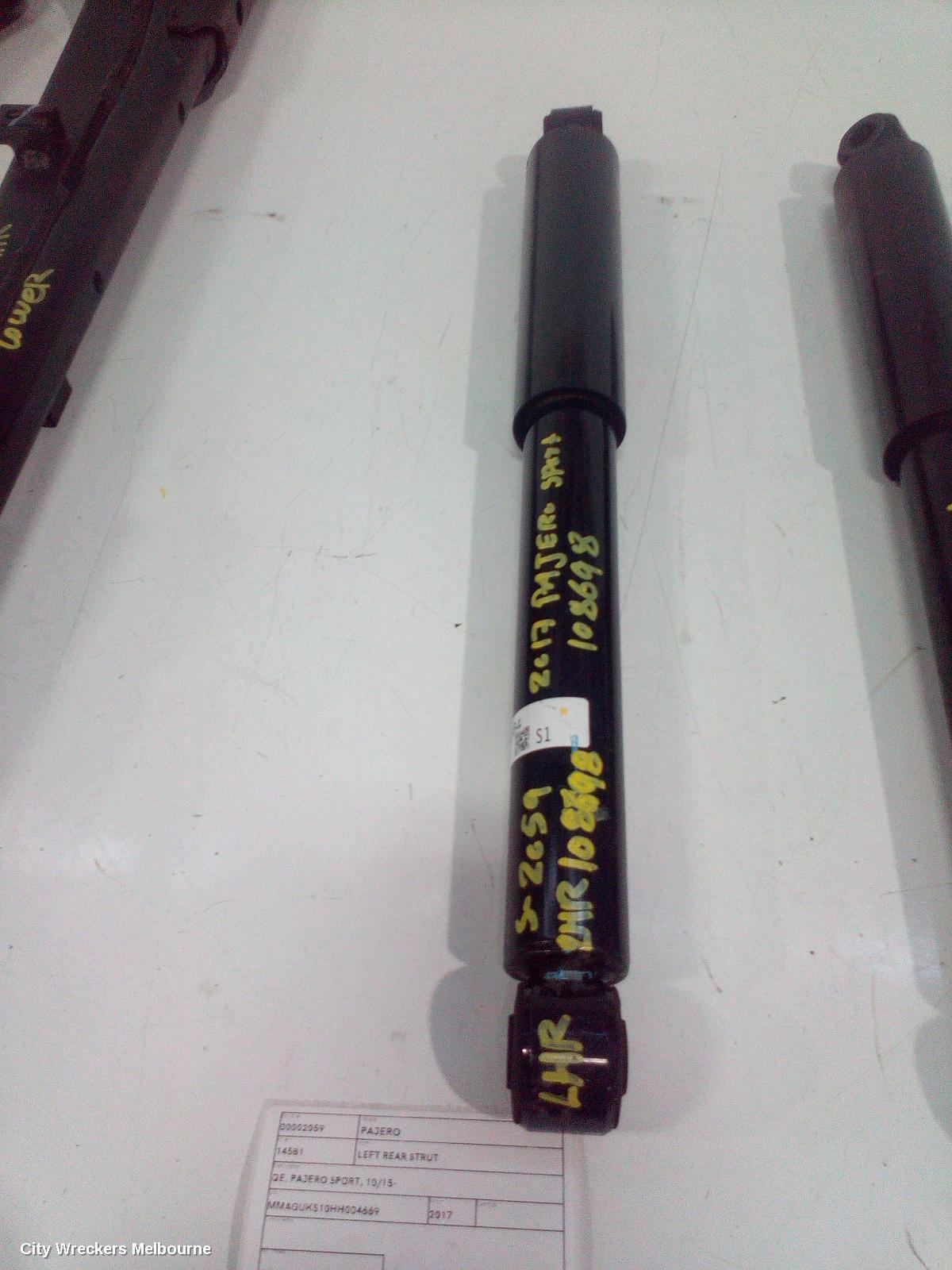MITSUBISHI PAJERO LEFT REAR STRUT, QE, PAJERO SPORT, 10/2015 ONWARDS