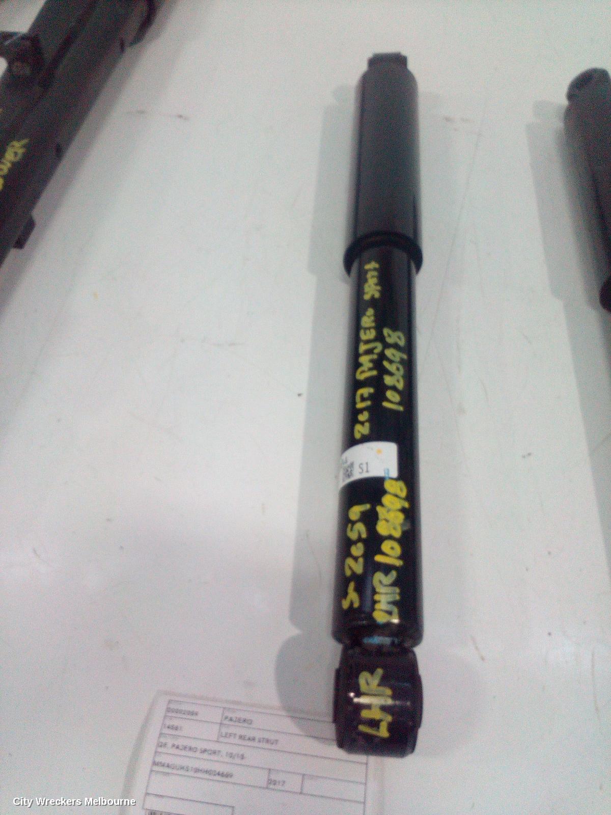 MITSUBISHI PAJERO LEFT REAR STRUT, QE, PAJERO SPORT, 10/2015 ONWARDS
