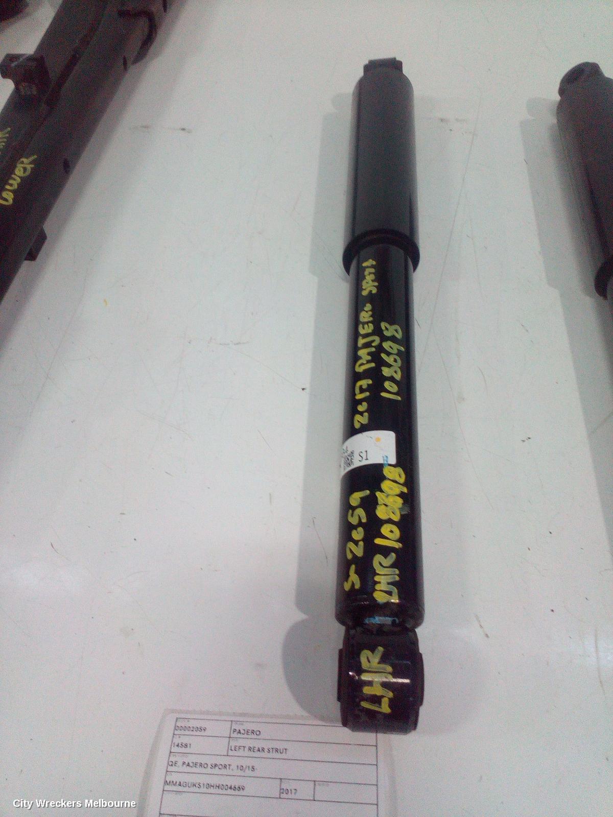 MITSUBISHI PAJERO LEFT REAR STRUT, QE, PAJERO SPORT, 10/2015 ONWARDS
