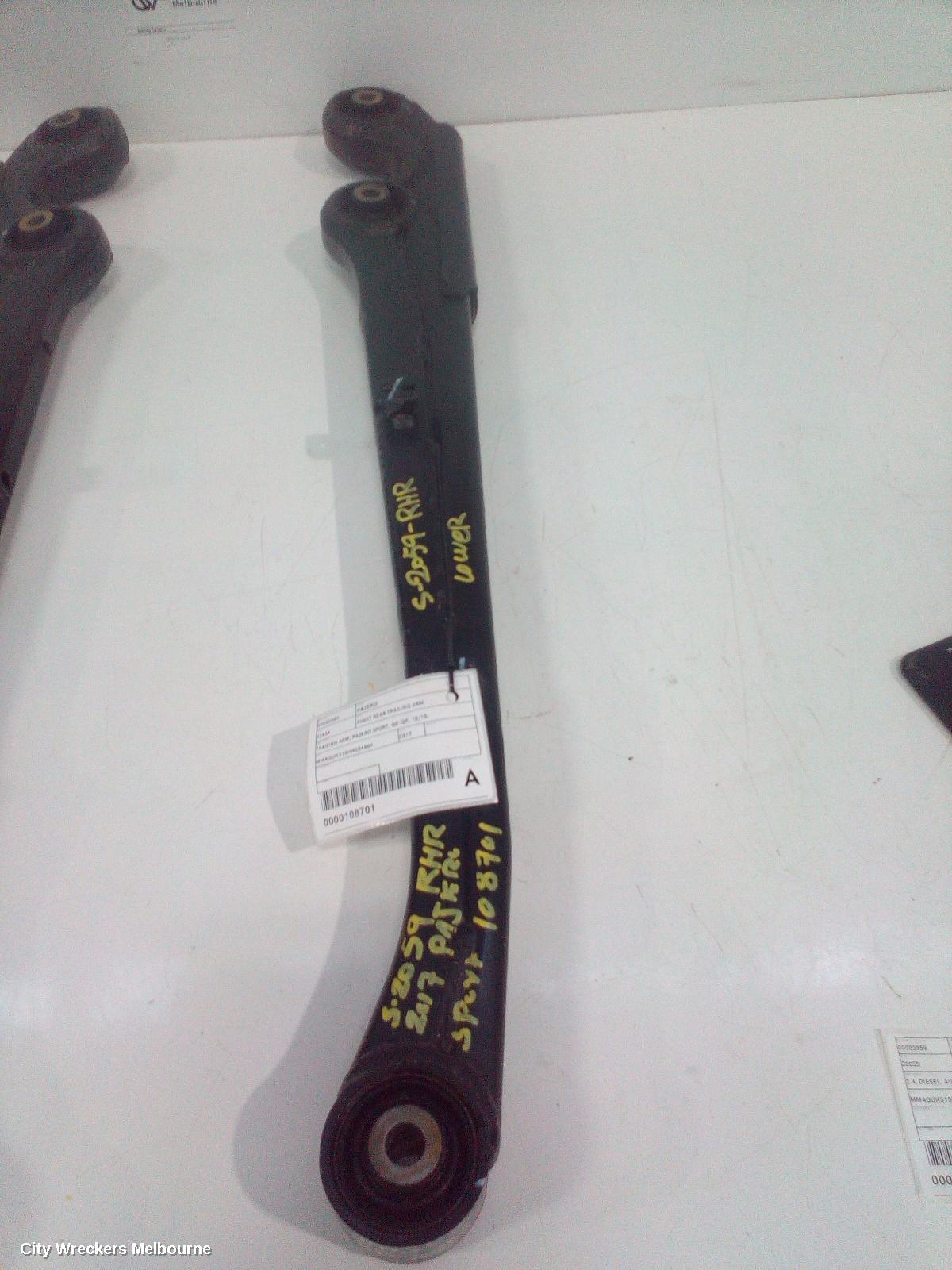 MITSUBISHI PAJERO RIGHT REAR TRAILING ARM, TRAILING ARM, PAJERO SPORT, QE-QF, 10/2015 ONWARDS