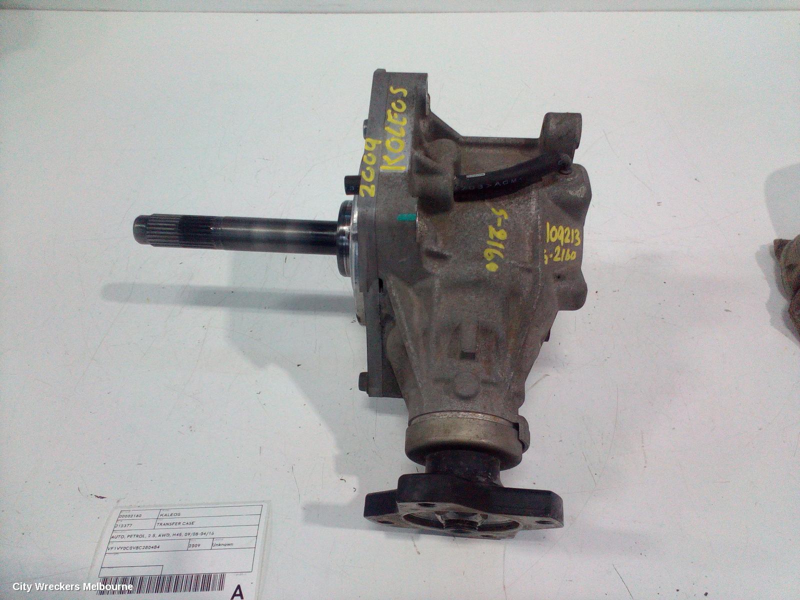 RENAULT KALEOS TRANSFER CASE, AUTO, PETROL, 2.5, AWD, H45, 09/2008 - 04/2016