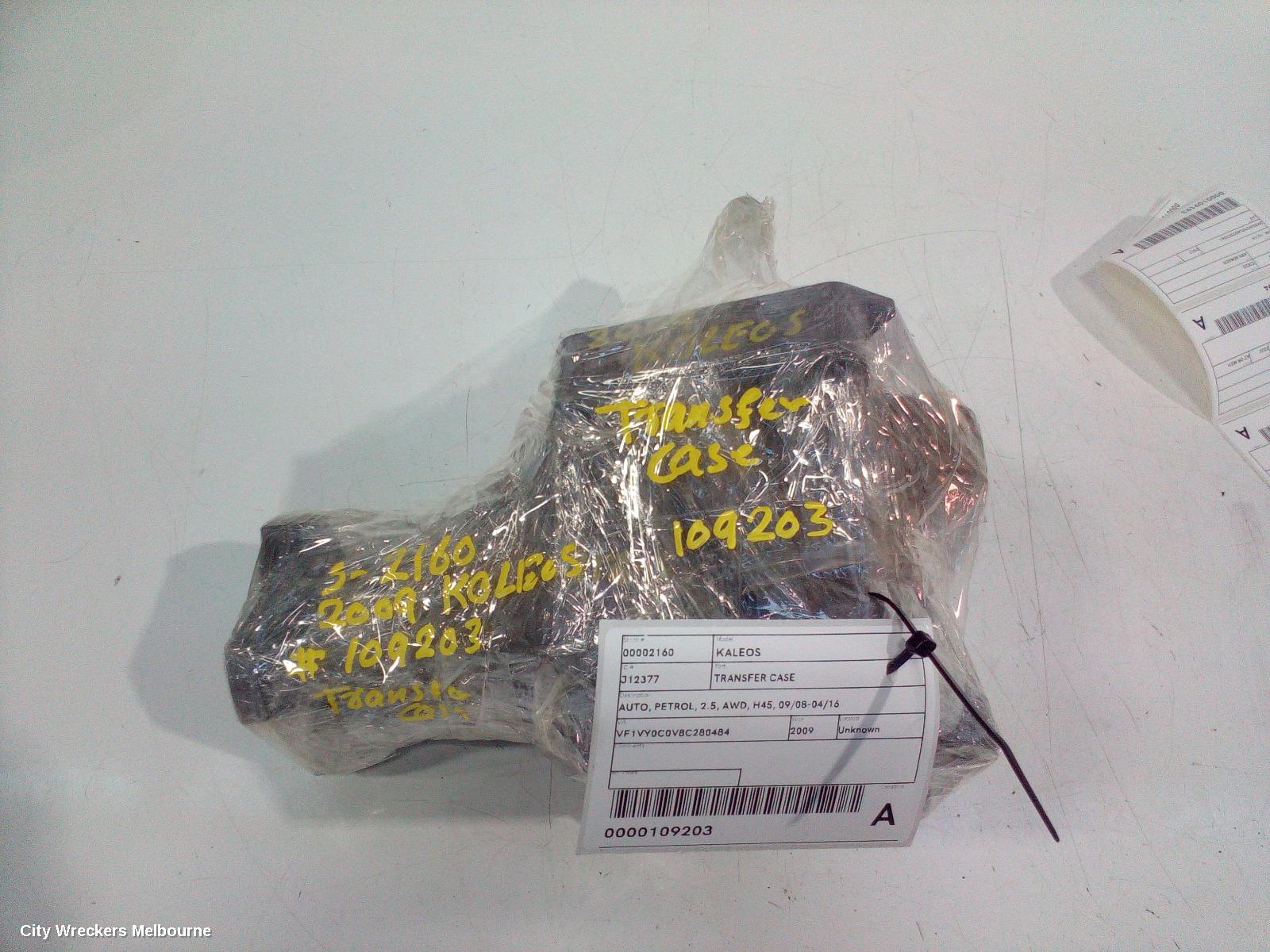 RENAULT KALEOS TRANSFER CASE, AUTO, PETROL, 2.5, AWD, H45, 09/2008 - 04/2016
