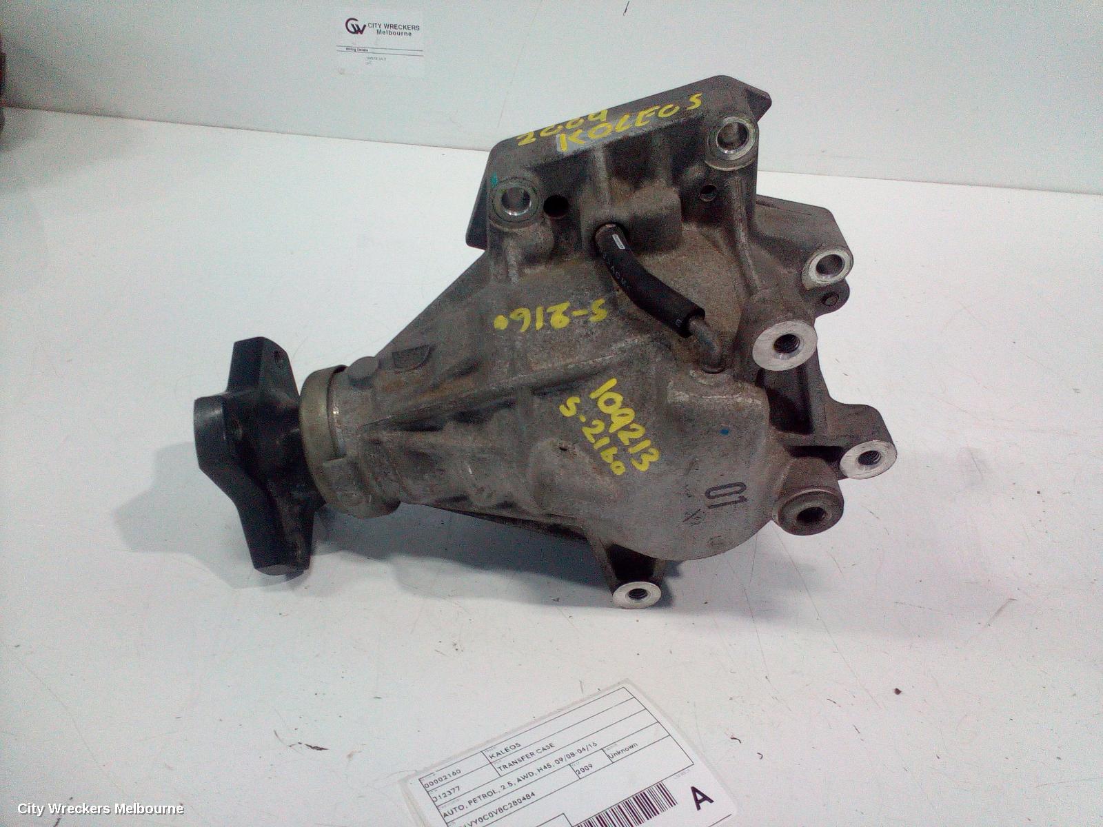 RENAULT KALEOS TRANSFER CASE, AUTO, PETROL, 2.5, AWD, H45, 09/2008 - 04/2016