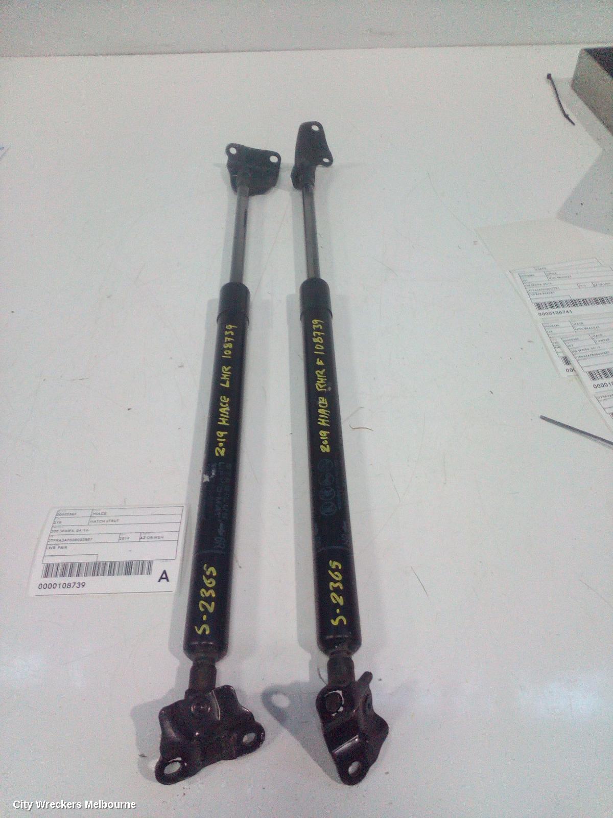 TOYOTA HIACE HATCH STRUT, LWB/SWB, PAIR, 300 SERIES, 02/2019 ONWARDS