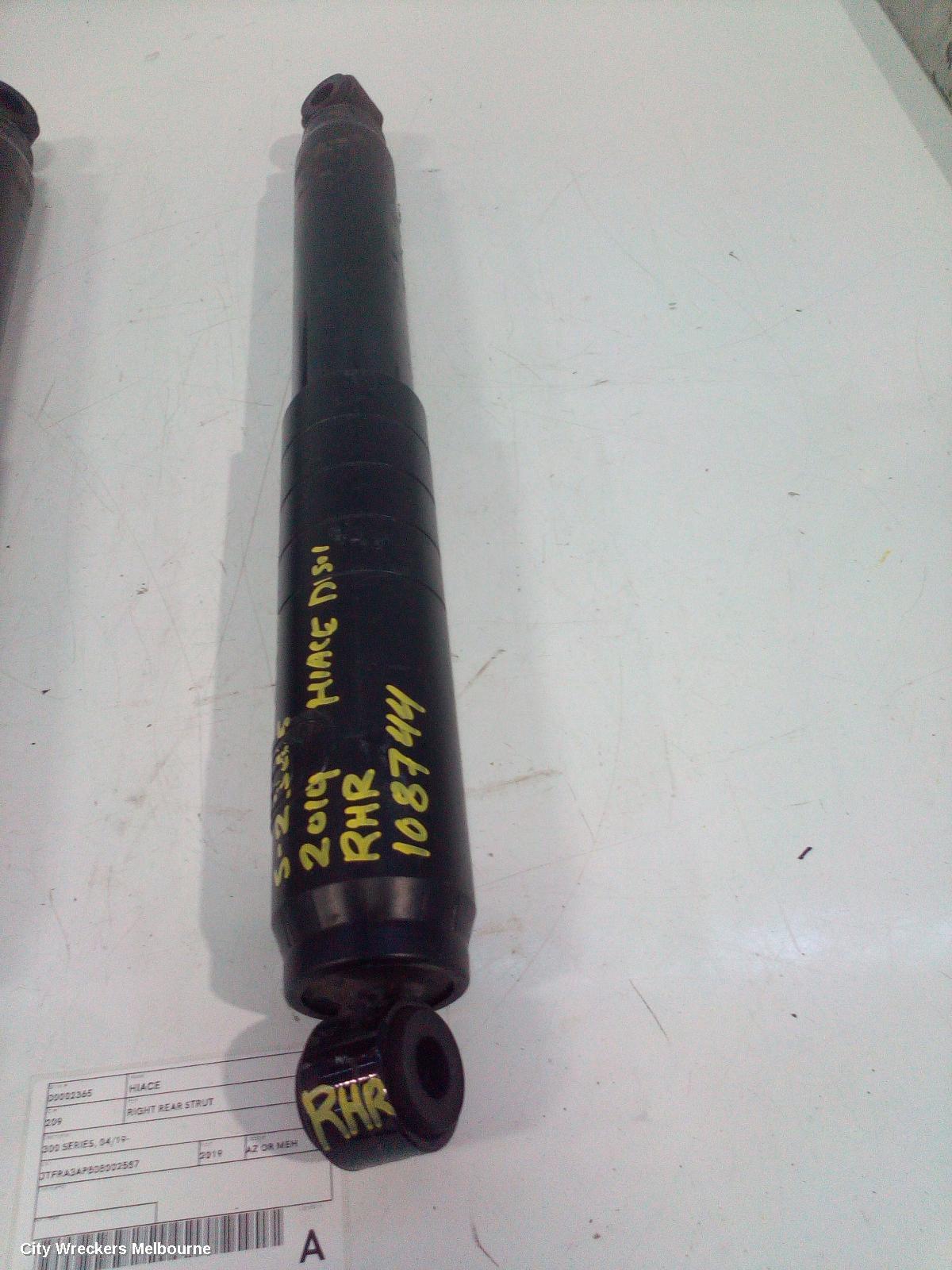 TOYOTA HIACE RIGHT REAR STRUT, 300 SERIES, 02/2019 ONWARDS