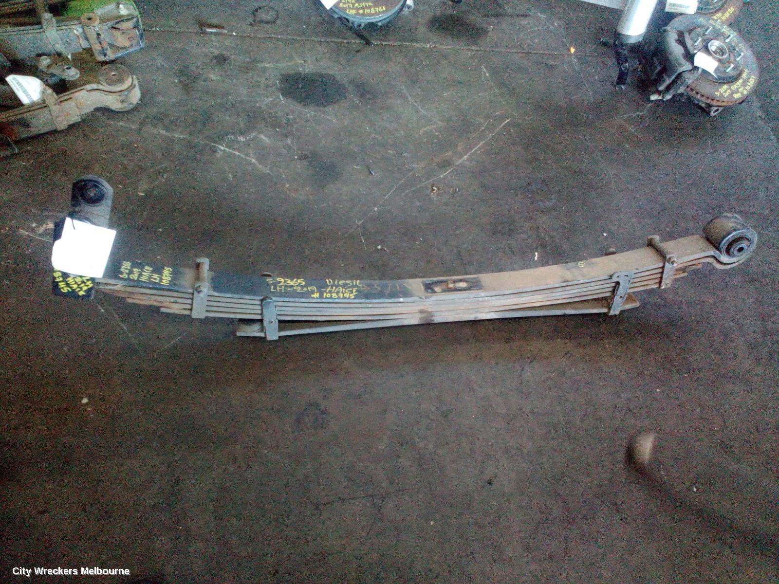 TOYOTA HIACE REAR LEAF SPRING, 300 SERIES, LWB, BUS, LH SIDE, 04/2019 ONWARDS