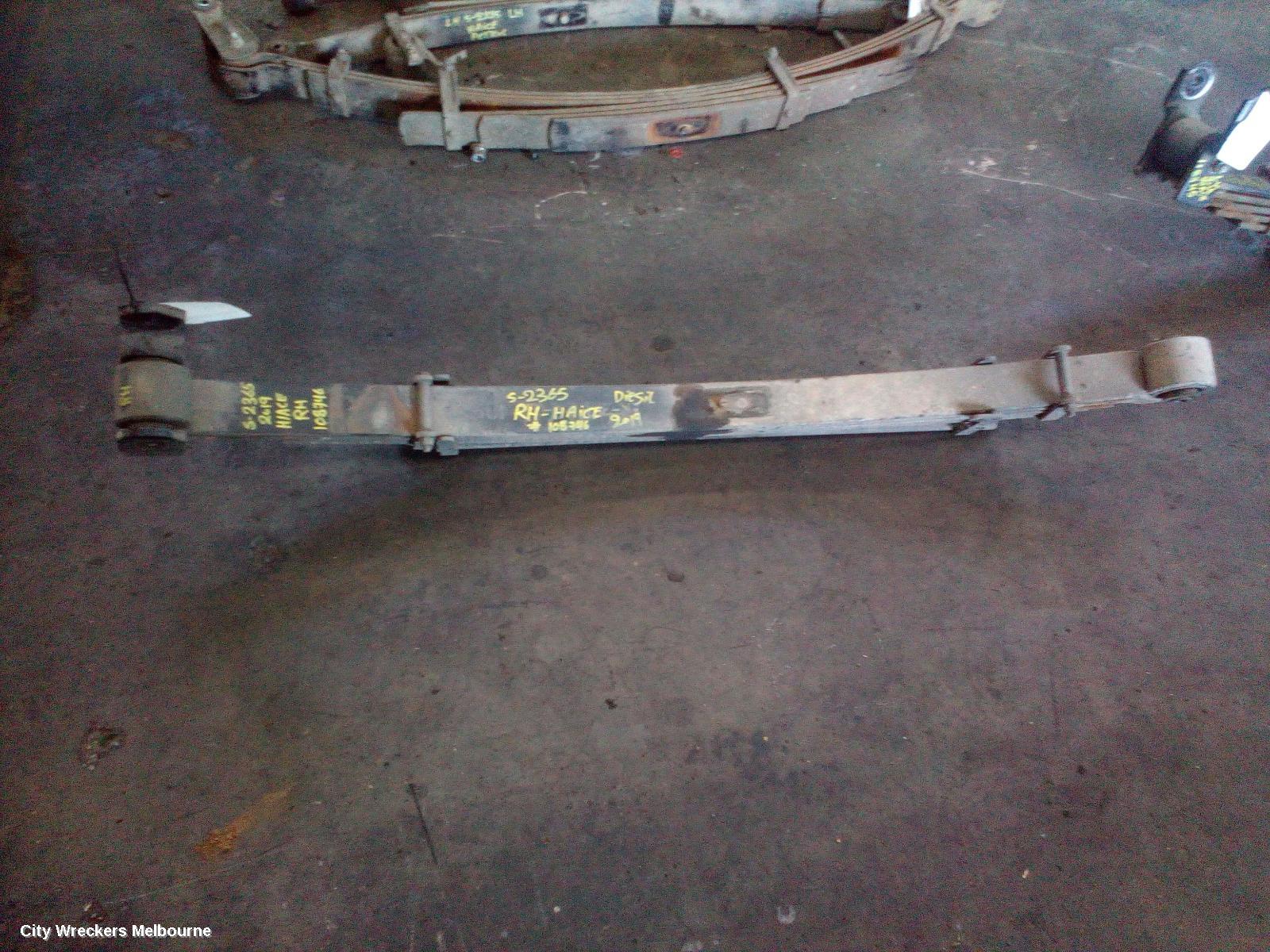 TOYOTA HIACE REAR LEAF SPRING, 300 SERIES, LWB, BUS, RH SIDE, 04/2019 ONWARDS