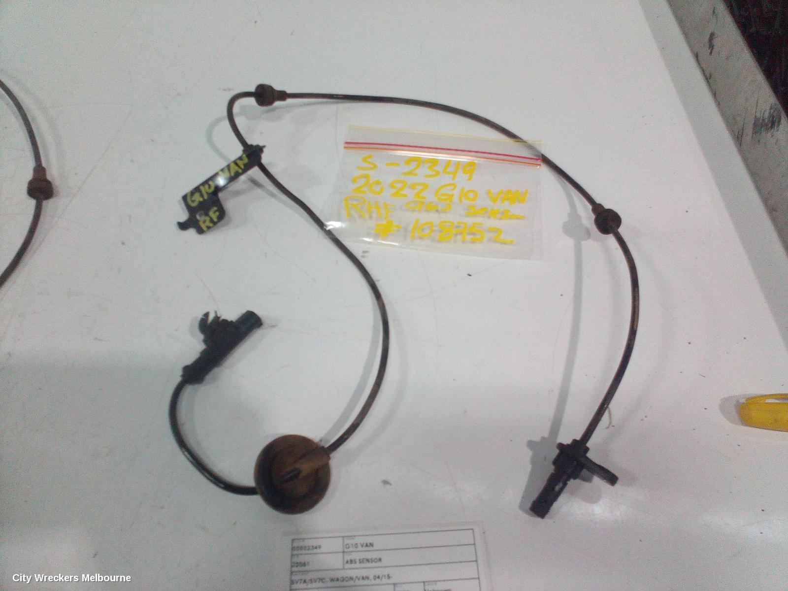 LDV G10 ABS SENSOR, SV7A/SV7C, WAGON/VAN, RH FRONT, 04/2015 ONWARDS