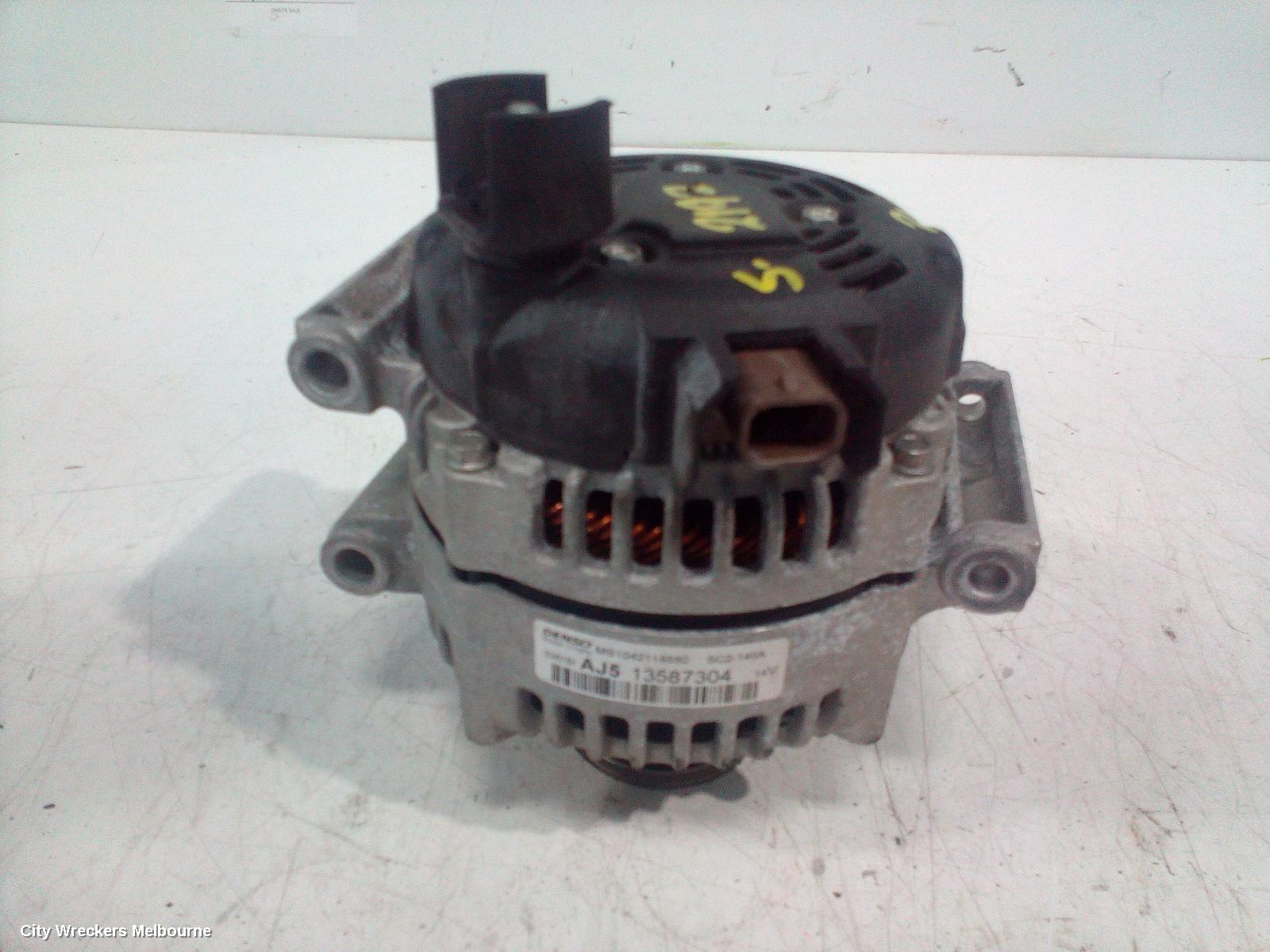 HOLDEN ASTRA ALTERNATOR, PETROL, 1.6, TURBO, 120AMP, PJ, 12/2014 - 01/2017