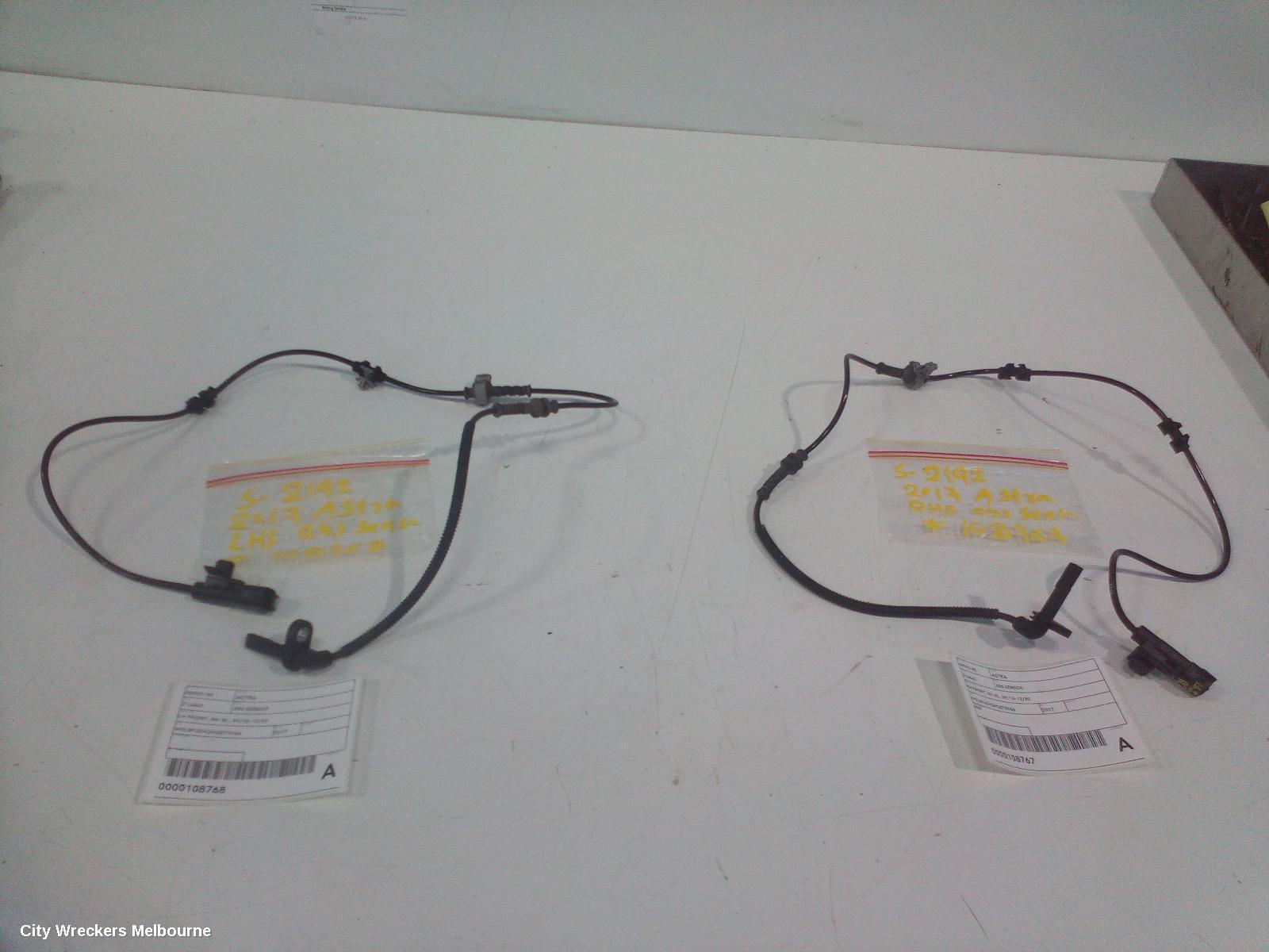 HOLDEN ASTRA ABS SENSOR, RH FRONT, BK-BL, 09/2016 - 12/2020