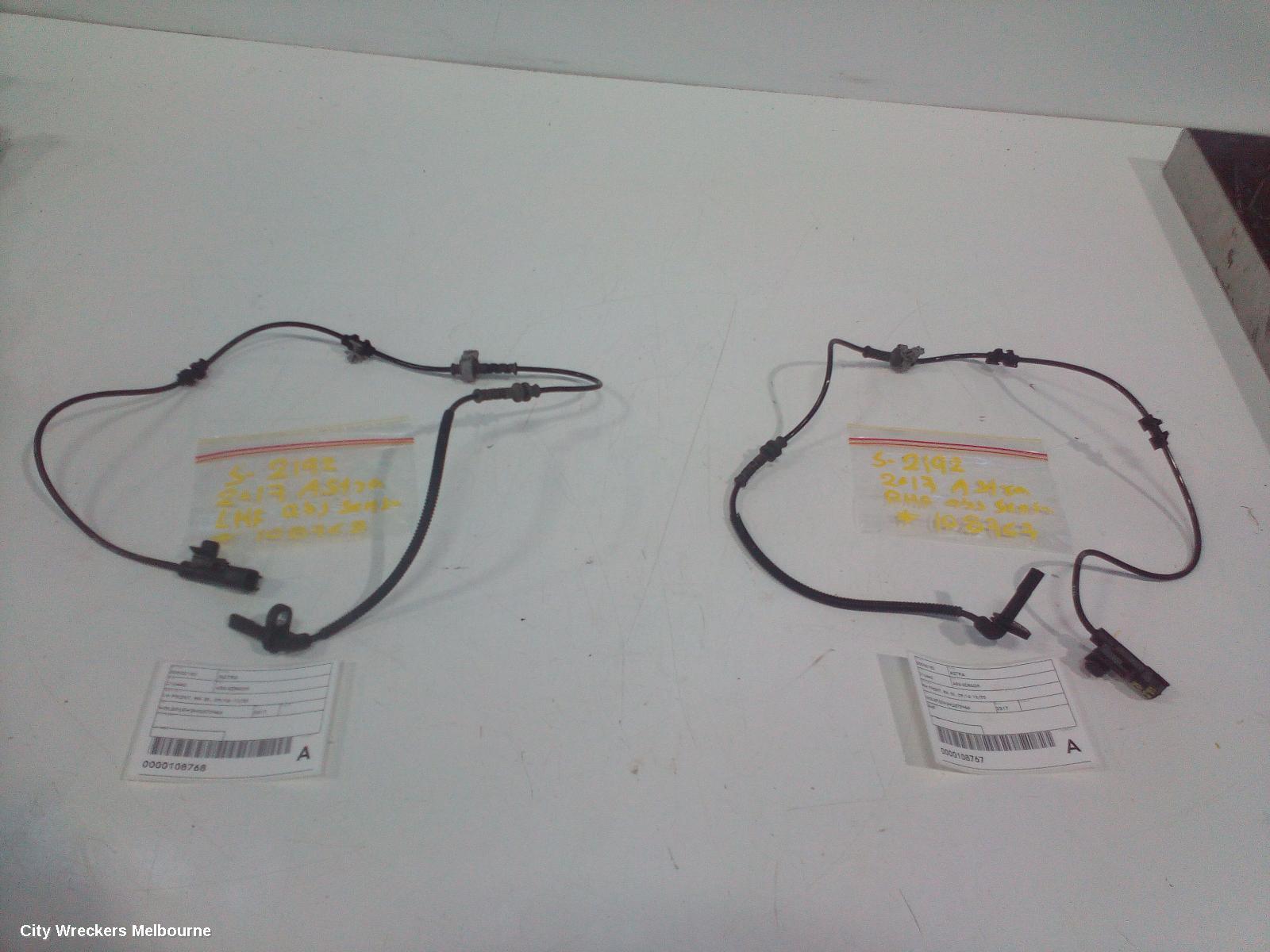HOLDEN ASTRA ABS SENSOR, LH FRONT, BK-BL, 09/2016 - 12/2020