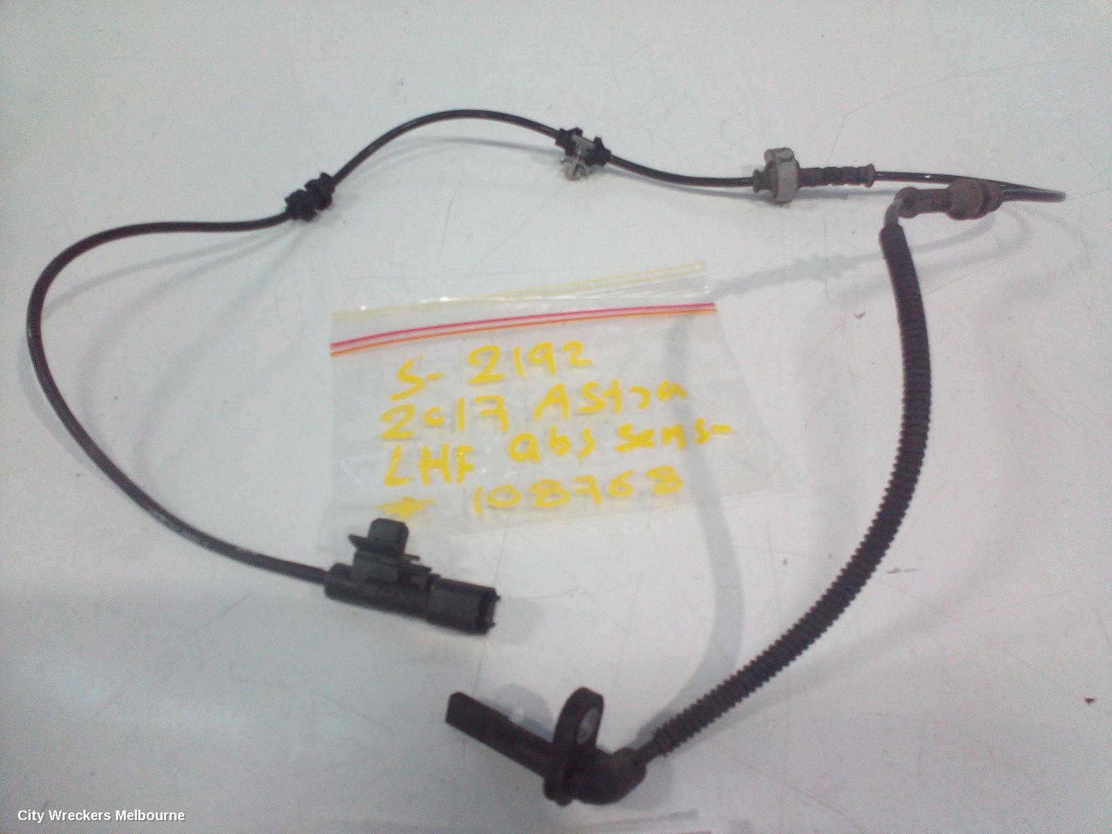 HOLDEN ASTRA ABS SENSOR, LH FRONT, BK-BL, 09/2016 - 12/2020