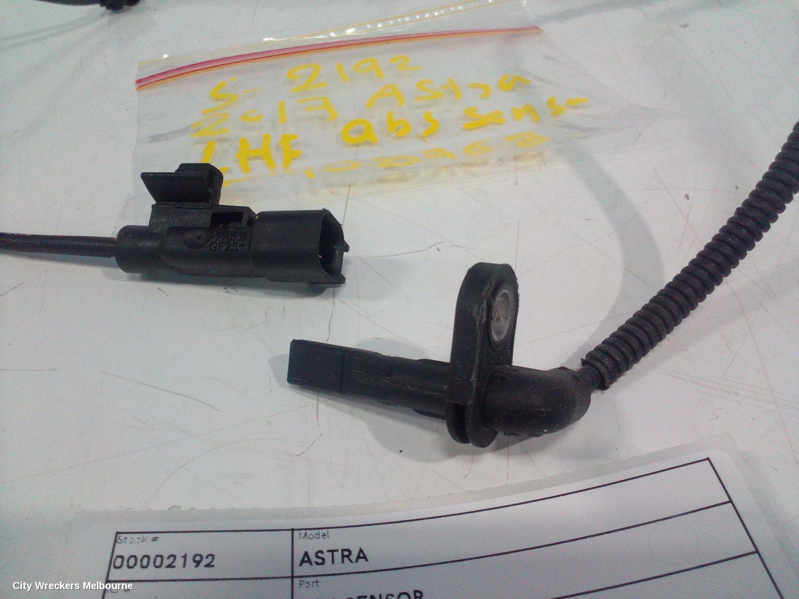 HOLDEN ASTRA ABS SENSOR, LH FRONT, BK-BL, 09/2016 - 12/2020