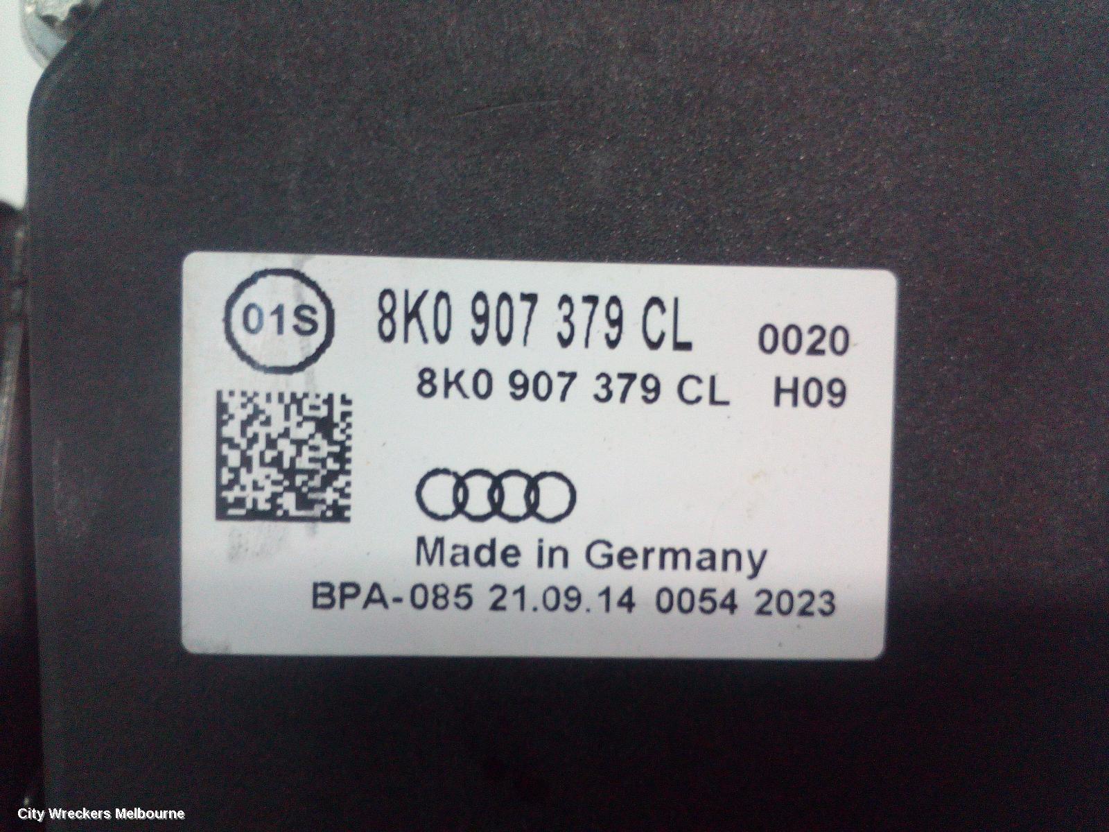 AUDI A5 ABS PUMP/MODULATOR, 8T, P/N 8K0907379CL, 10/2011 - 11/2016