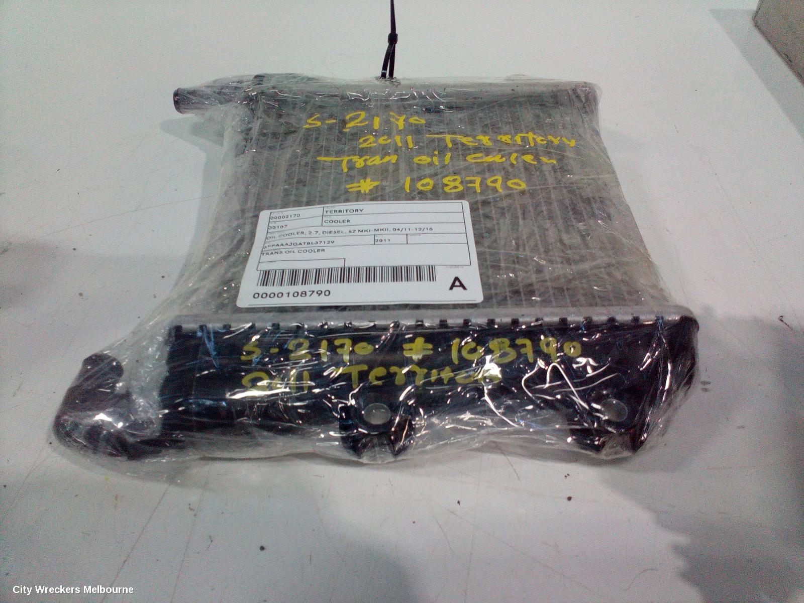FORD TERRITORY COOLER, OIL COOLER, 2.7, DIESEL, SZ MKI-MKII, 04/2011 - 12/2016