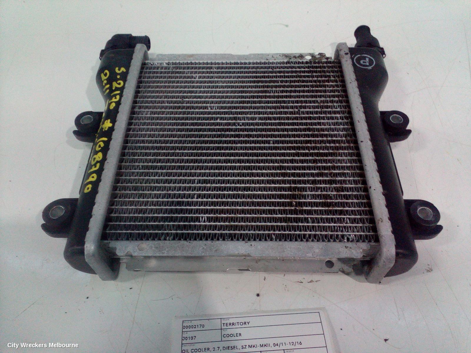 FORD TERRITORY COOLER, OIL COOLER, 2.7, DIESEL, SZ MKI-MKII, 04/2011 - 12/2016