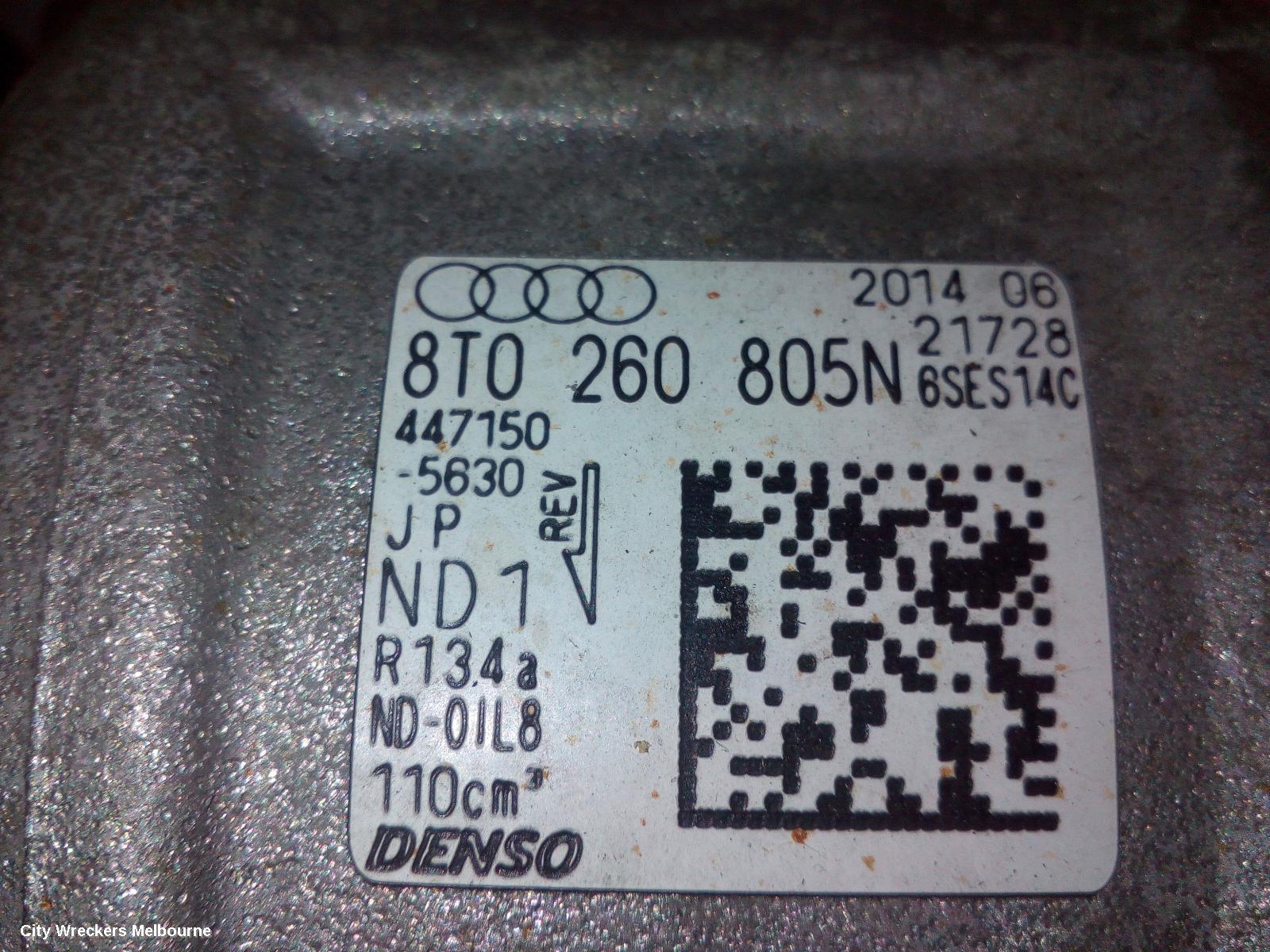 AUDI A4 A/C COMPRESSOR, B8 8K (A4), 2.0, PETROL, 07/2012 - 01/2016