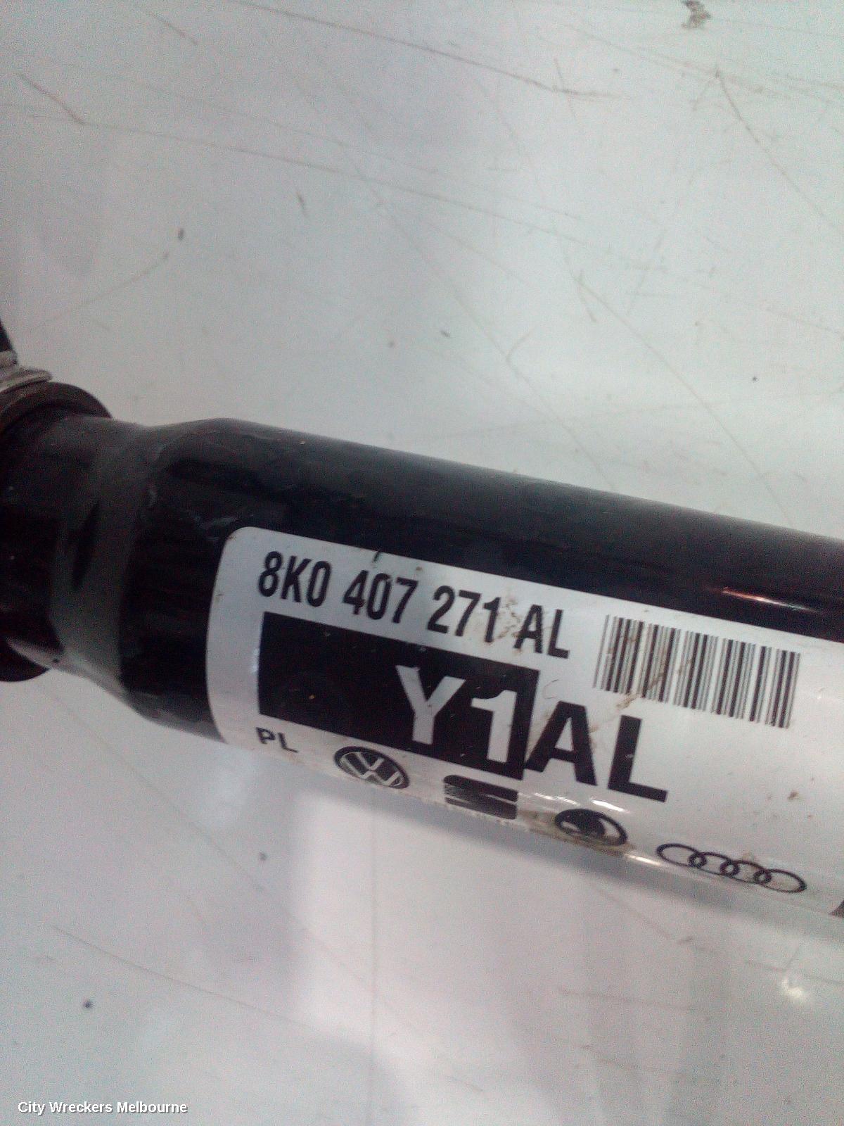 AUDI A4 LEFT DRIVESHAFT, FRONT, 2.0, PETROL, AWD, B8 8K, 02/2012 - 01/2016