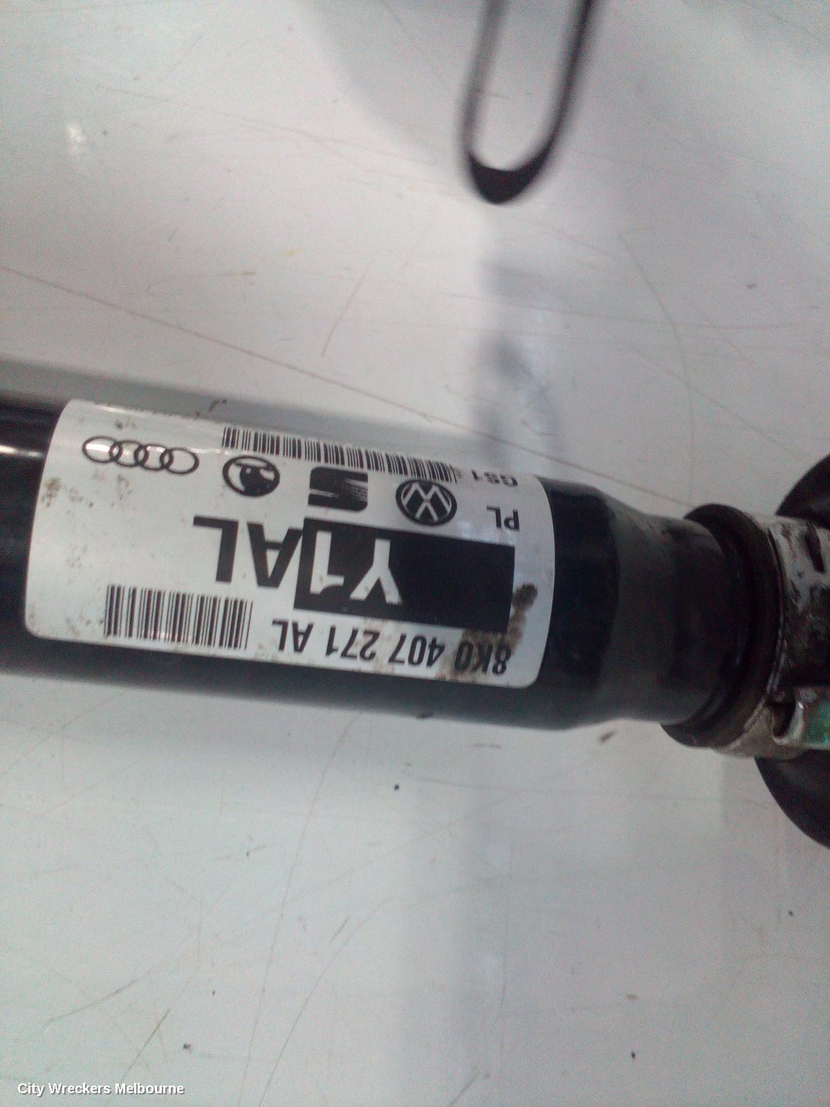 AUDI A4 RIGHT DRIVESHAFT, FRONT, 2.0, PETROL, AWD, B8 8K, 02/2012 - 01/2016
