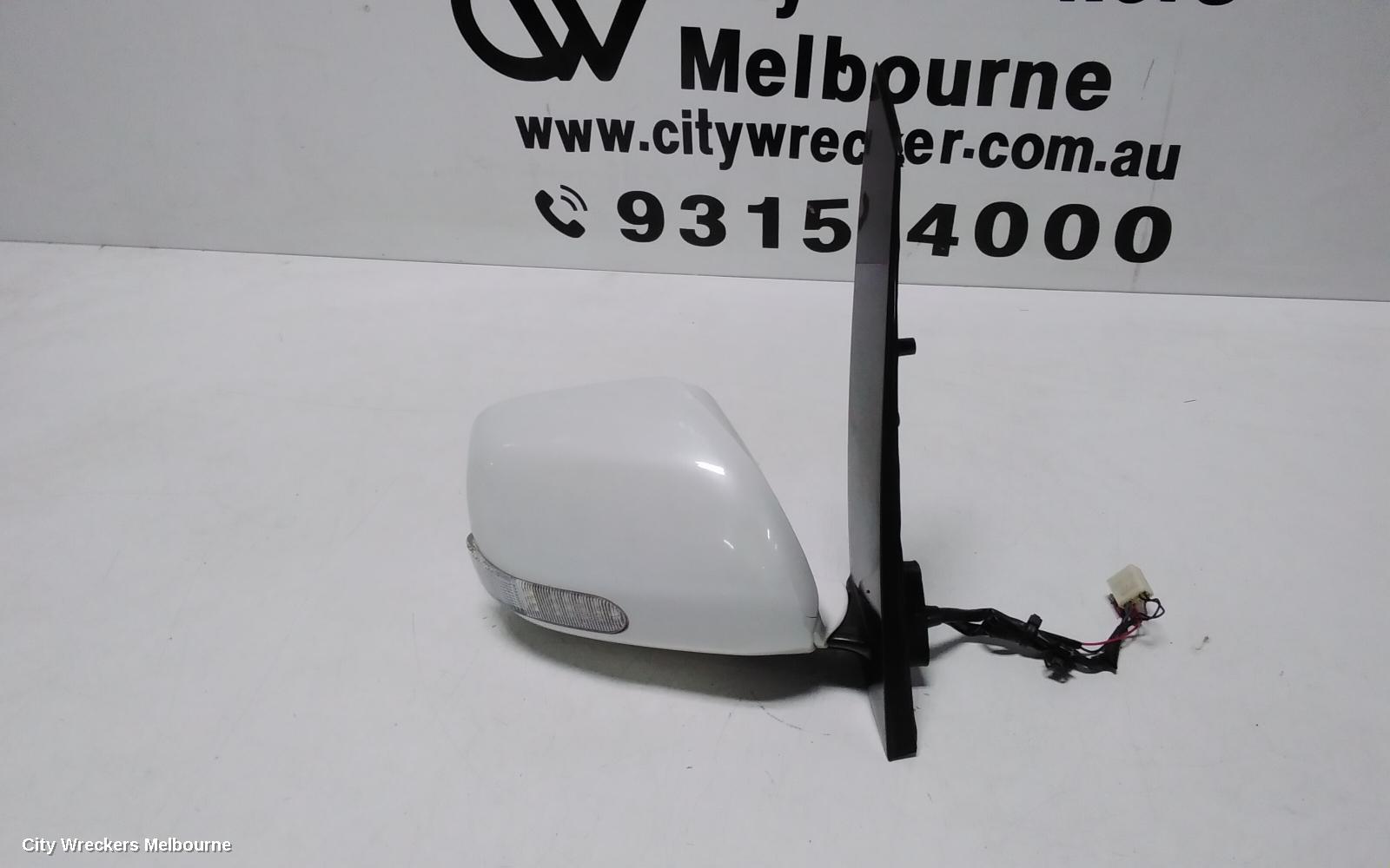 TOYOTA ESTIMA RIGHT DOOR MIRROR, XR30/XR40, 7 WIRE, BIG PLUG, CHROME COVER, BLUE GLASS, 03-06 (IMPORT)