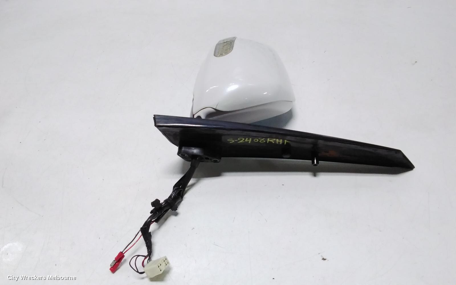 TOYOTA ESTIMA RIGHT DOOR MIRROR, XR30/XR40, 7 WIRE, BIG PLUG, CHROME COVER, BLUE GLASS, 03-06 (IMPORT)