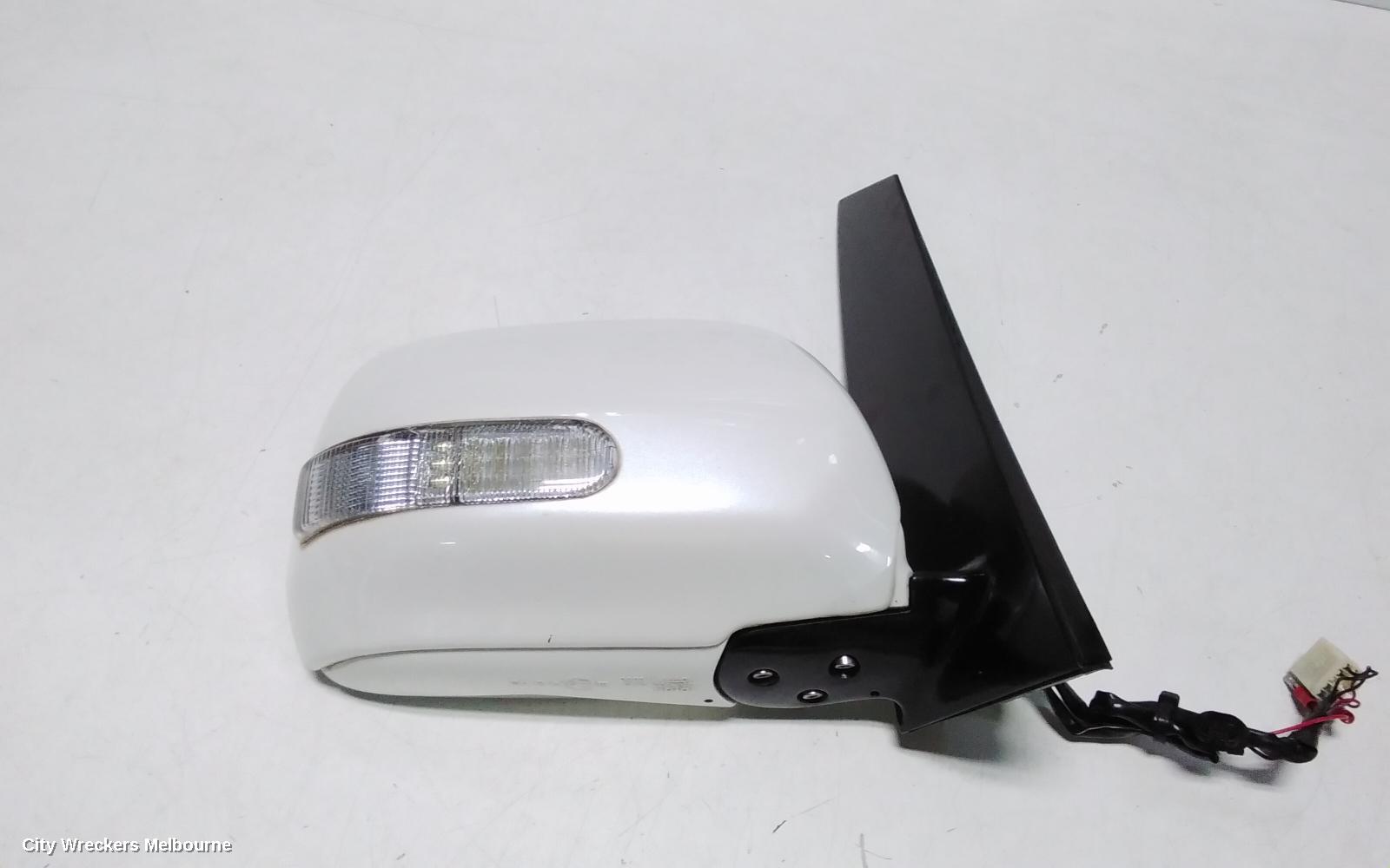 TOYOTA ESTIMA RIGHT DOOR MIRROR, XR30/XR40, 7 WIRE, BIG PLUG, CHROME COVER, BLUE GLASS, 03-06 (IMPORT)