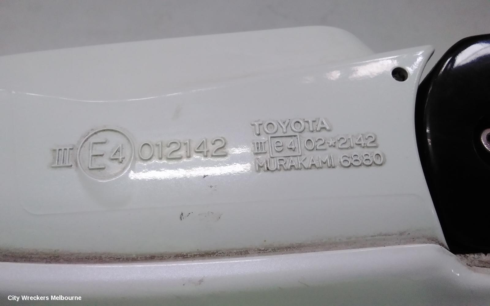 TOYOTA ESTIMA LEFT DOOR MIRROR, XR30/XR40, 7 WIRE, BIG PLUG, NATURAL BLACK, CLEAR GLASS, 03-06 (IMPORT)