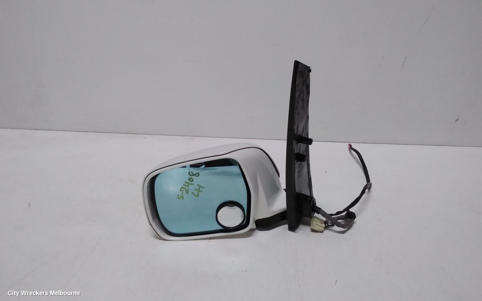 TOYOTA ESTIMA LEFT DOOR MIRROR, XR30/XR40, 7 WIRE, BIG PLUG, NATURAL BLACK, CLEAR GLASS, 03-06 (IMPORT)