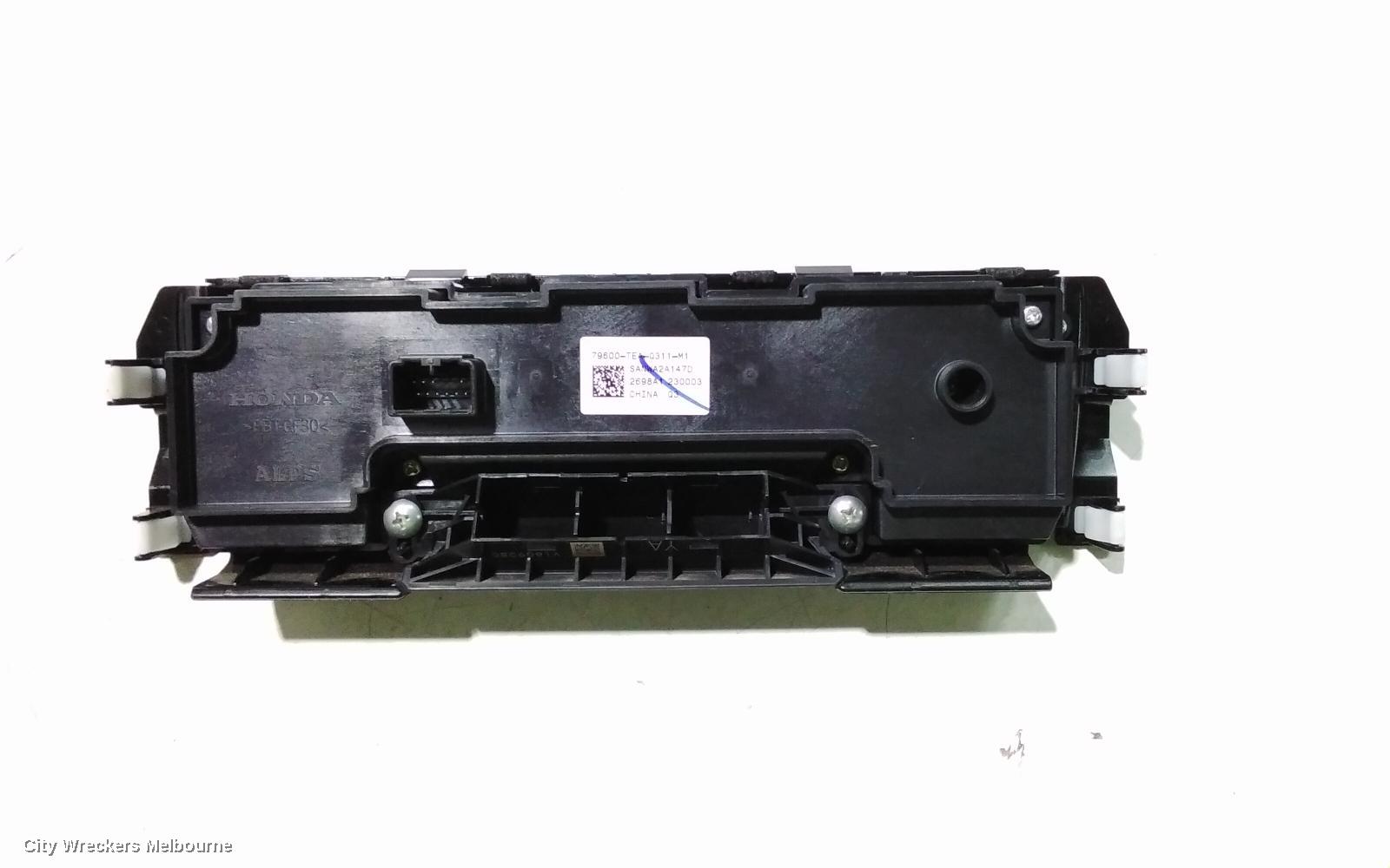 HONDA CIVIC HEATER/AC CONTROLS, 10TH GEN, DUAL ZONE CLIMATE CONTROL TYPE, 05/2016 - 08/2021