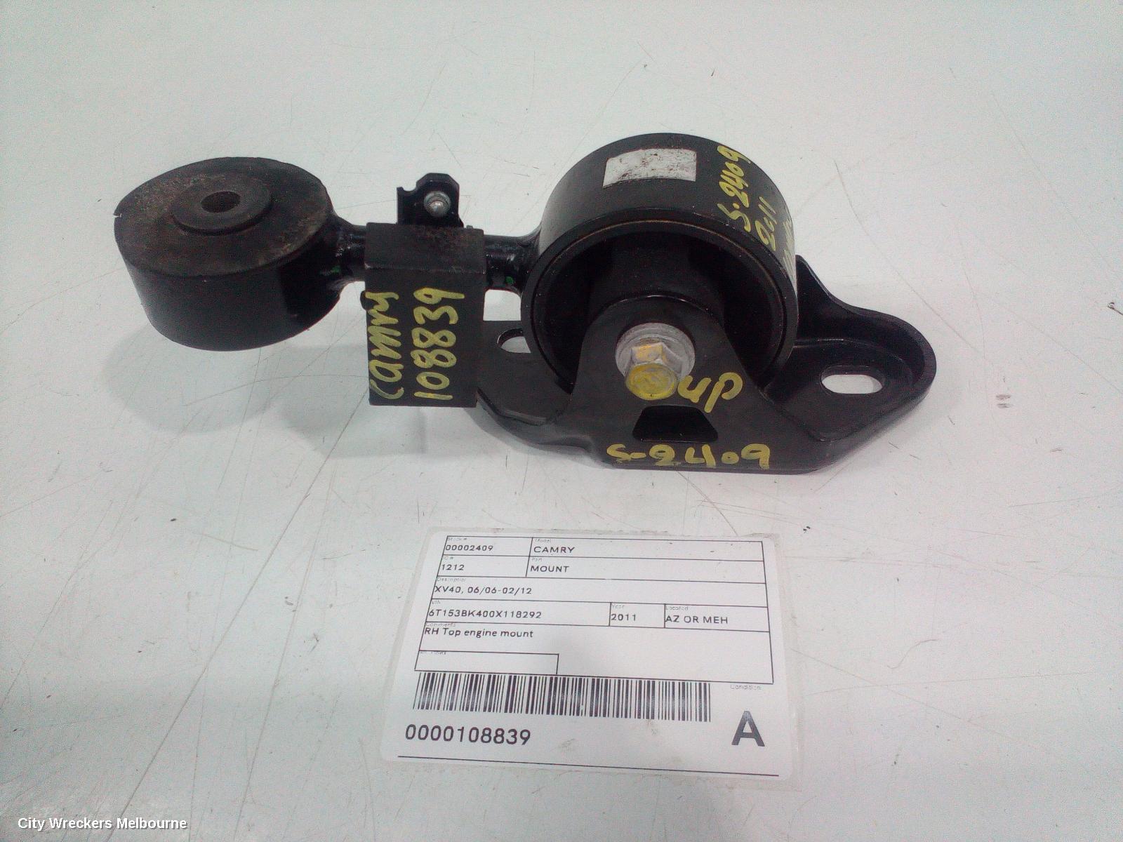 TOYOTA CAMRY MOUNT, XV40, 06/2006 - 02/2012