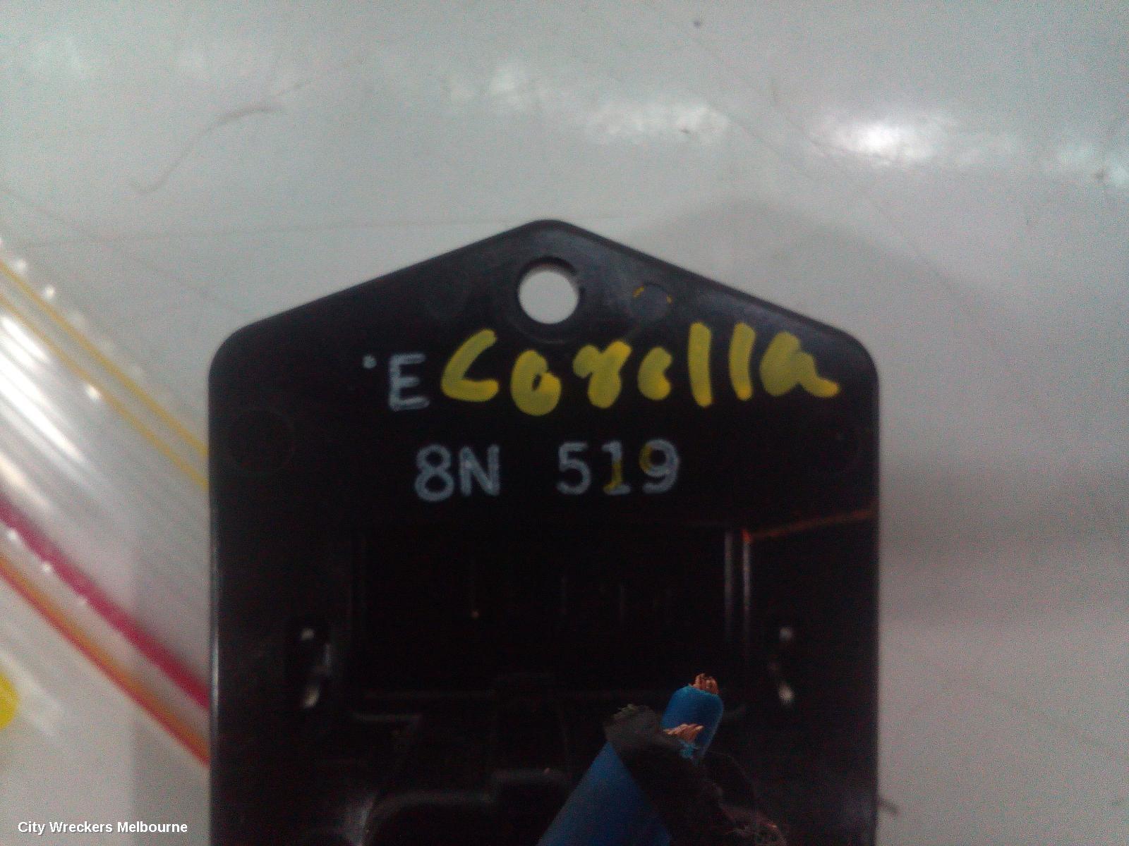 TOYOTA COROLLA FAN SPEED RESISTOR, ZRE152/20153R, SEDAN, 03/2007 - 12/2013