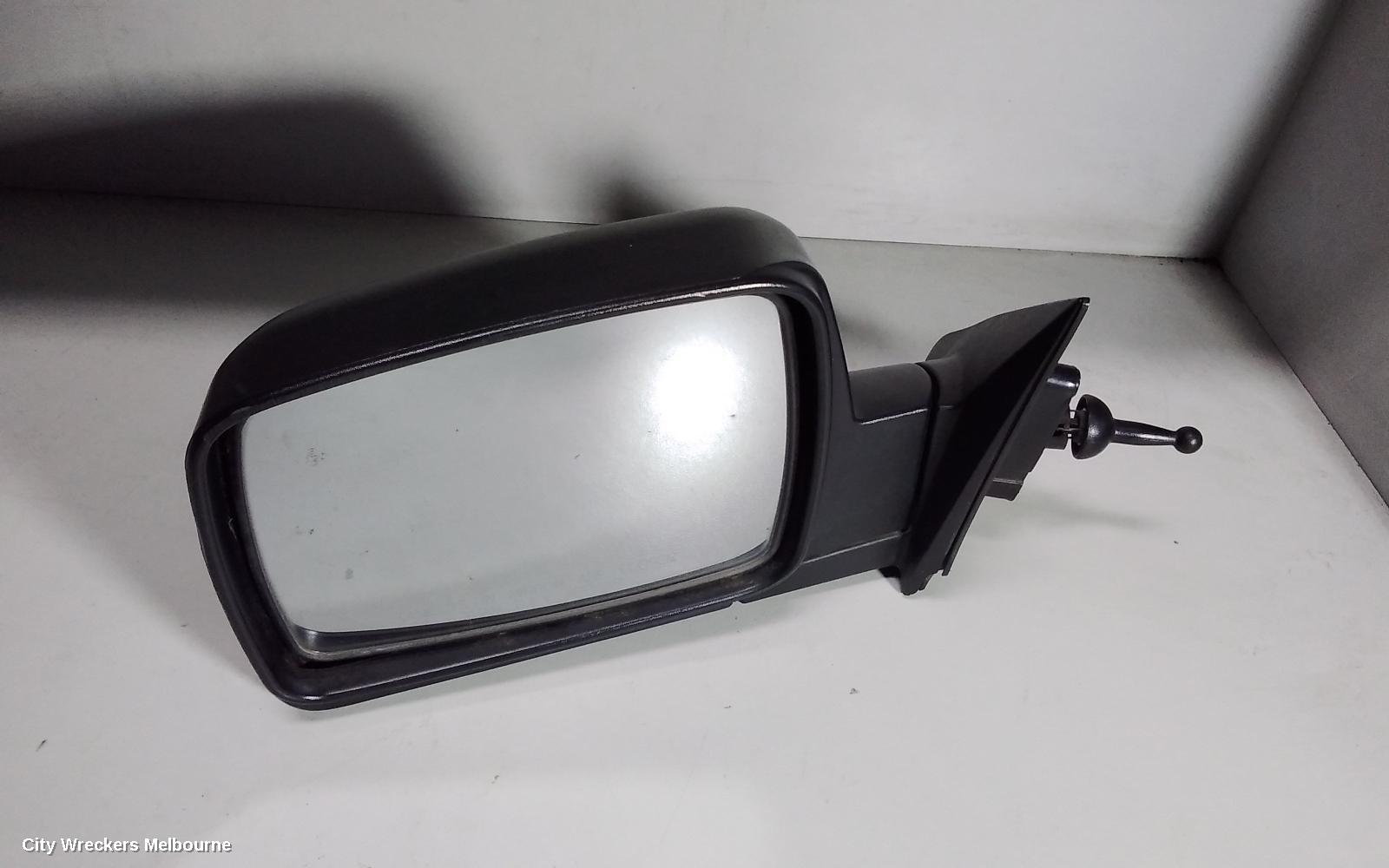 KIA PREGIO LEFT DOOR MIRROR, CT, MANUAL, SQUARE TYPE, 07/2004 - 01/2006