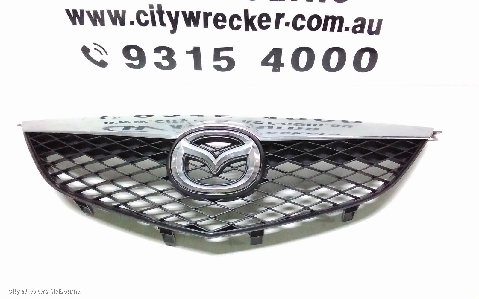 MAZDA 6 GRILLE, RADIATOR GRILLE, GG/GY, CHROME MESH TYPE, 09/2002 - 07/2005