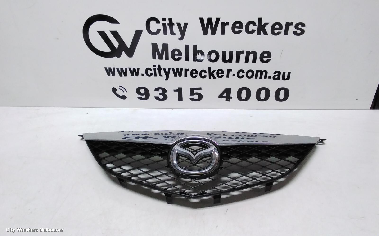 MAZDA 6 GRILLE, RADIATOR GRILLE, GG/GY, CHROME MESH TYPE, 09/2002 - 07/2005