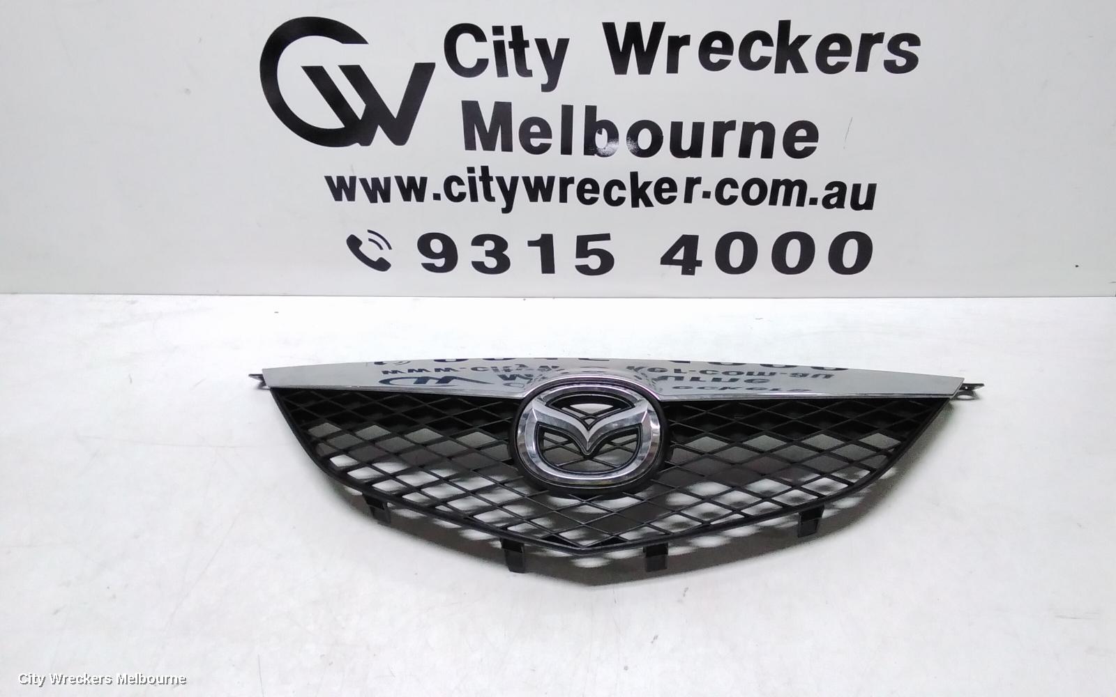 MAZDA 6 GRILLE, RADIATOR GRILLE, GG/GY, CHROME MESH TYPE, 09/2002 - 07/2005