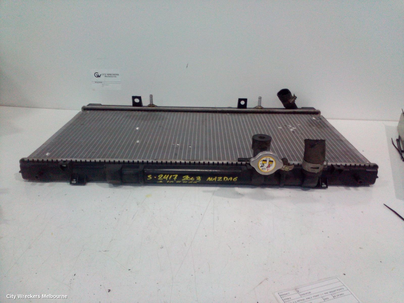 MAZDA 6 RADIATOR, AUTO, 2.3, PETROL, HAS 2 