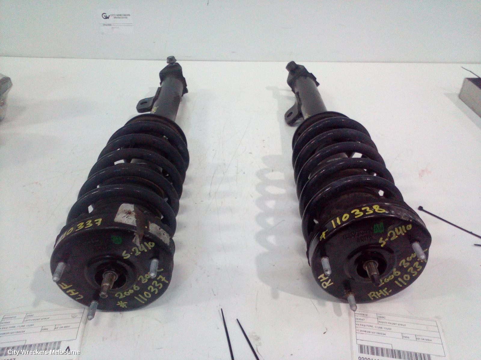 CHRYSLER 300C LEFT FRONT STRUT, V6 ENG TYPE, 11/2005 - 12/2009