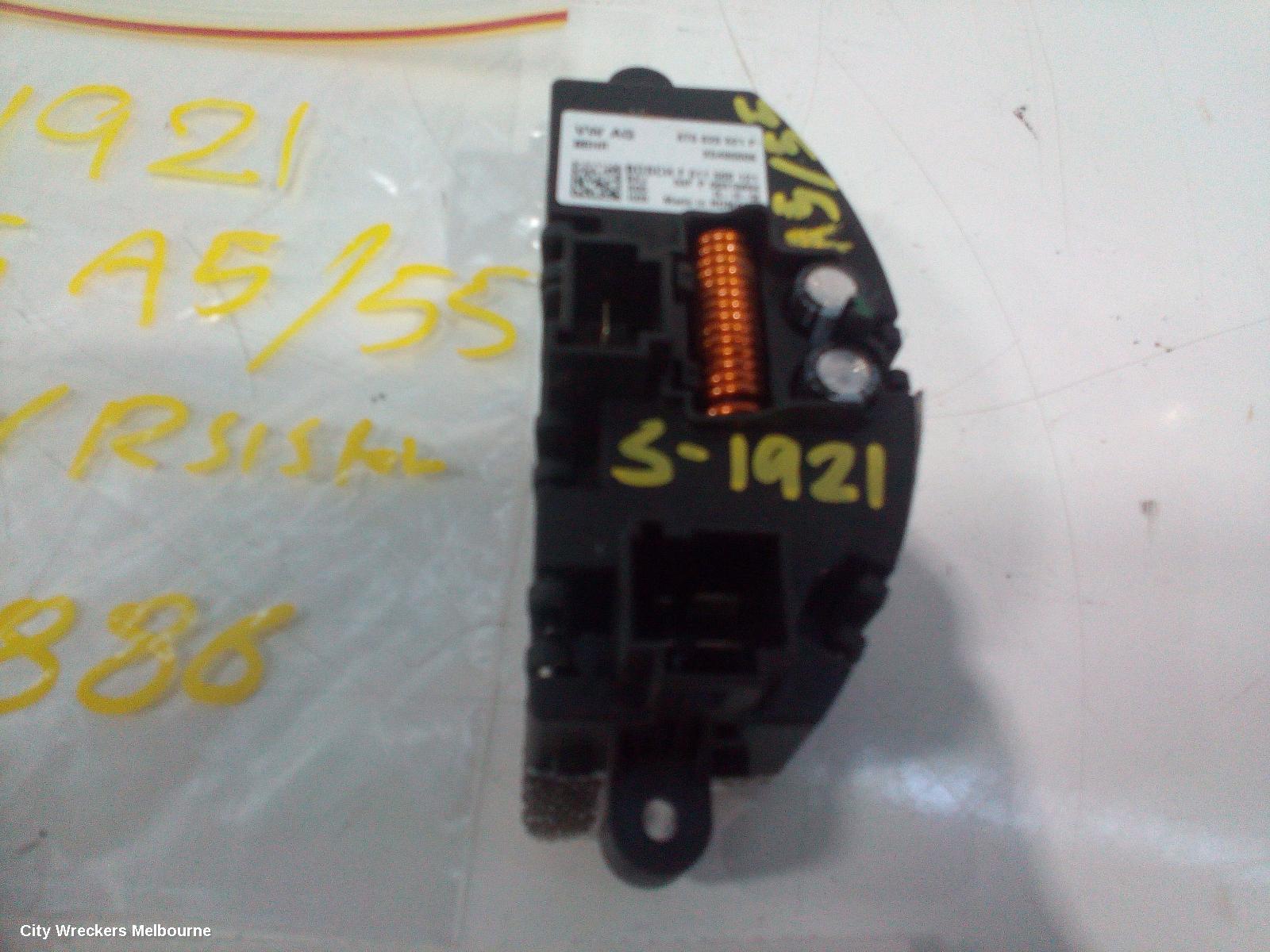 AUDI A5 FAN SPEED RESISTOR, 8T, A5/S5, 10/2011 - 11/2016