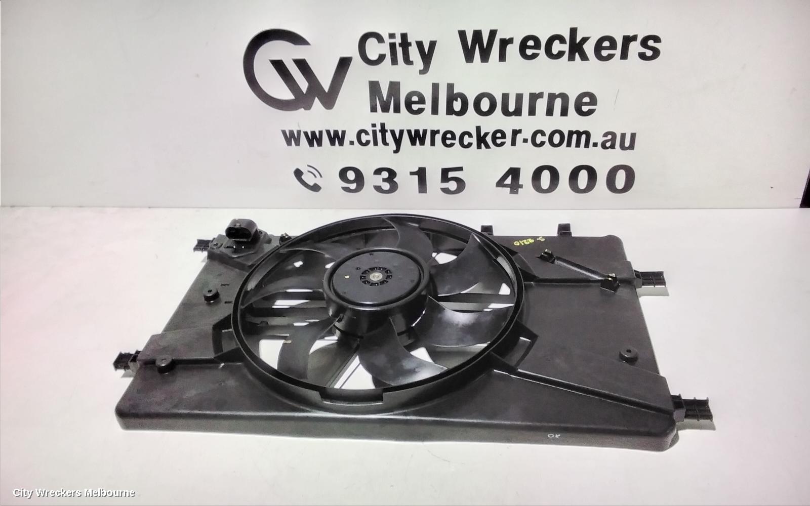 HOLDEN CRUZE FAN, RADIATOR FAN, 1.6, PETROL, AUTO T/M, JH, 03/2013 - 01/2017