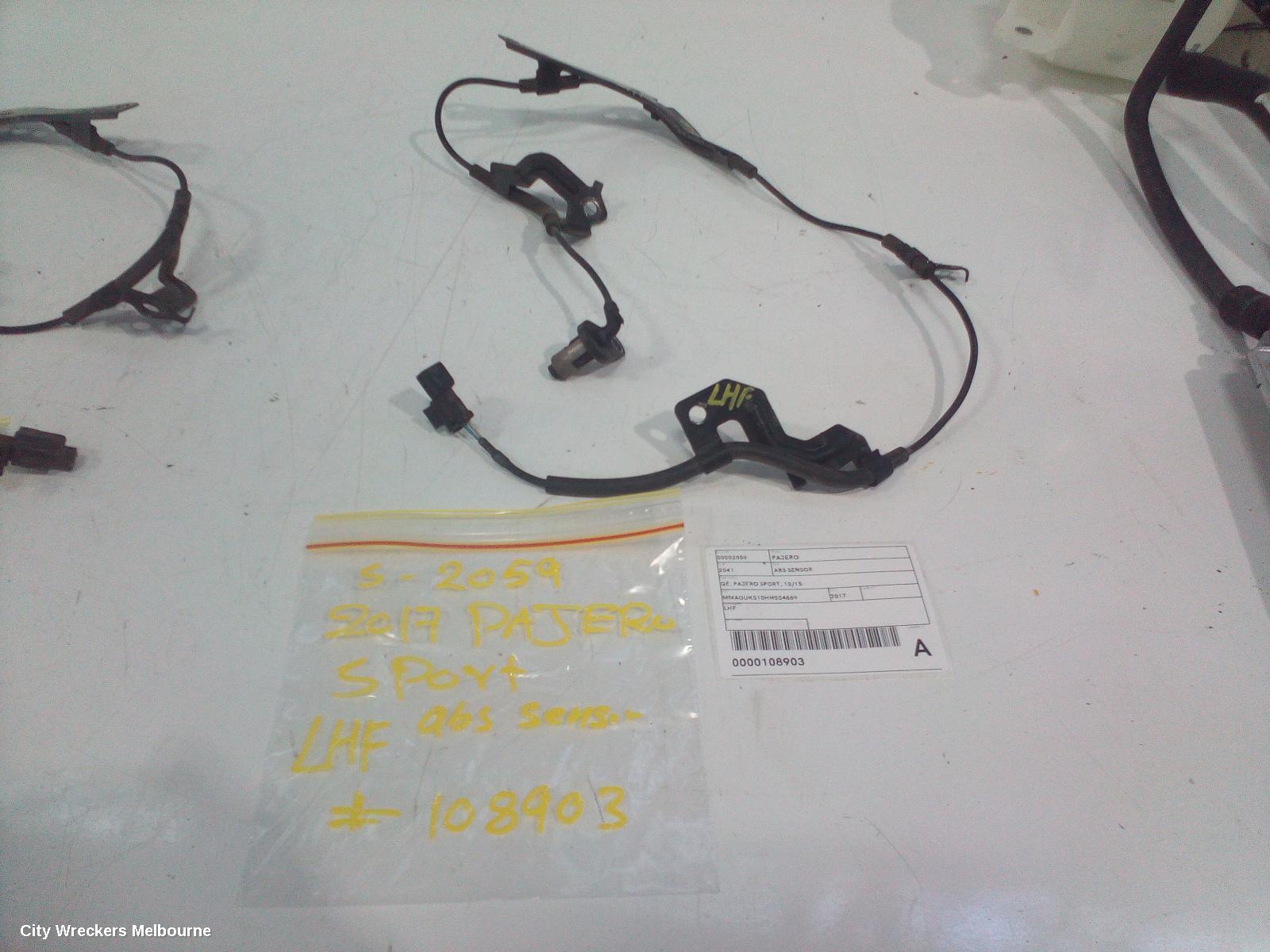 MITSUBISHI PAJERO ABS SENSOR, QE-QG, PAJERO SPORT, LH FRONT, 10/2015 ONWARDS