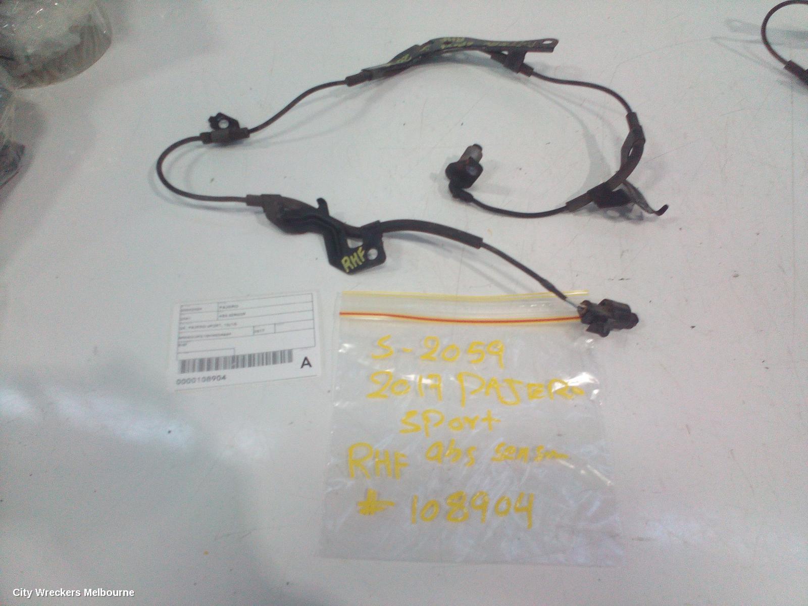 MITSUBISHI PAJERO ABS SENSOR, QE-QG, PAJERO SPORT, RH FRONT, 10/2015 ONWARDS