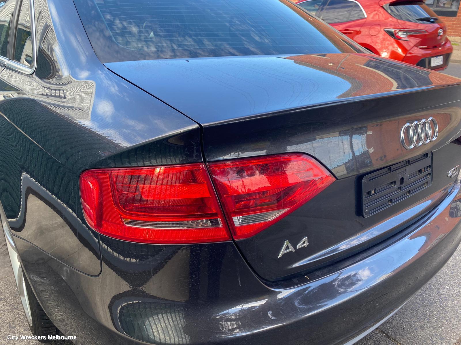AUDI A4 LEFT TAILLIGHT, B8 8K (A4), SEDAN, STANDARD TYPE, 02/2008 - 06/2012