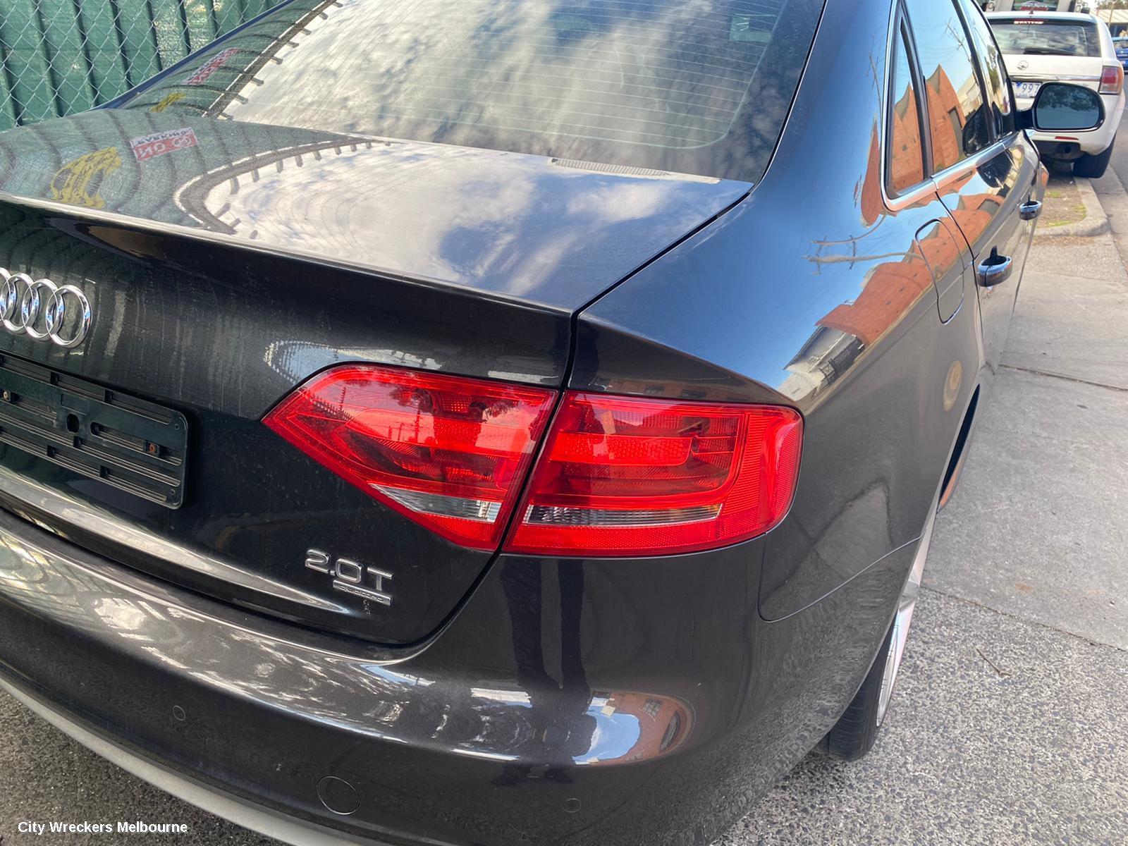 AUDI A4 LEFT TAILLIGHT, B8 8K (A4), SEDAN, STANDARD TYPE, 02/2008 - 06/2012