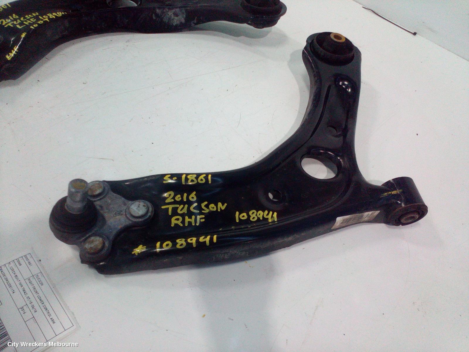 HYUNDAI TUCSON RIGHT FRONT LOWER CONTROL ARM, TL, CZECH BUILT (VIN TMAJ), 07/2015 - 06/2018
