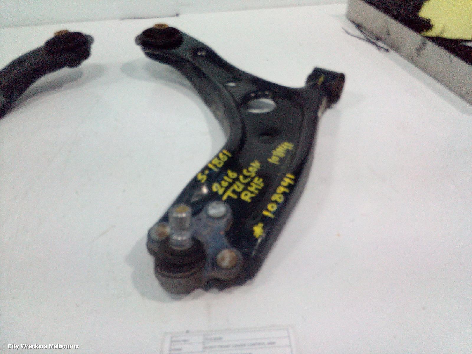 HYUNDAI TUCSON RIGHT FRONT LOWER CONTROL ARM, TL, CZECH BUILT (VIN TMAJ), 07/2015 - 06/2018